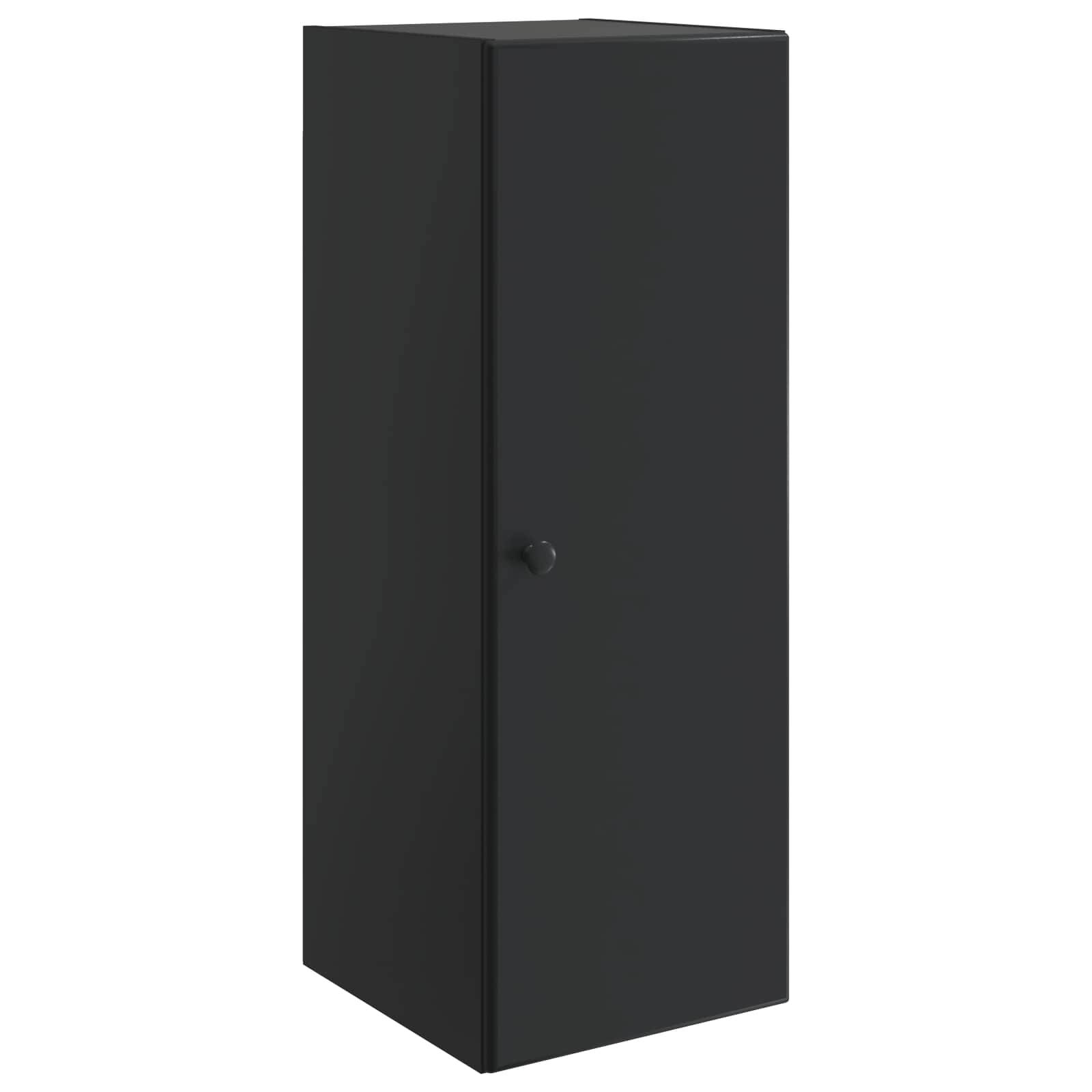 vidaXL Wandschrank Schwarz 33 x 34,5 x 90 cm Holzwerkstoff