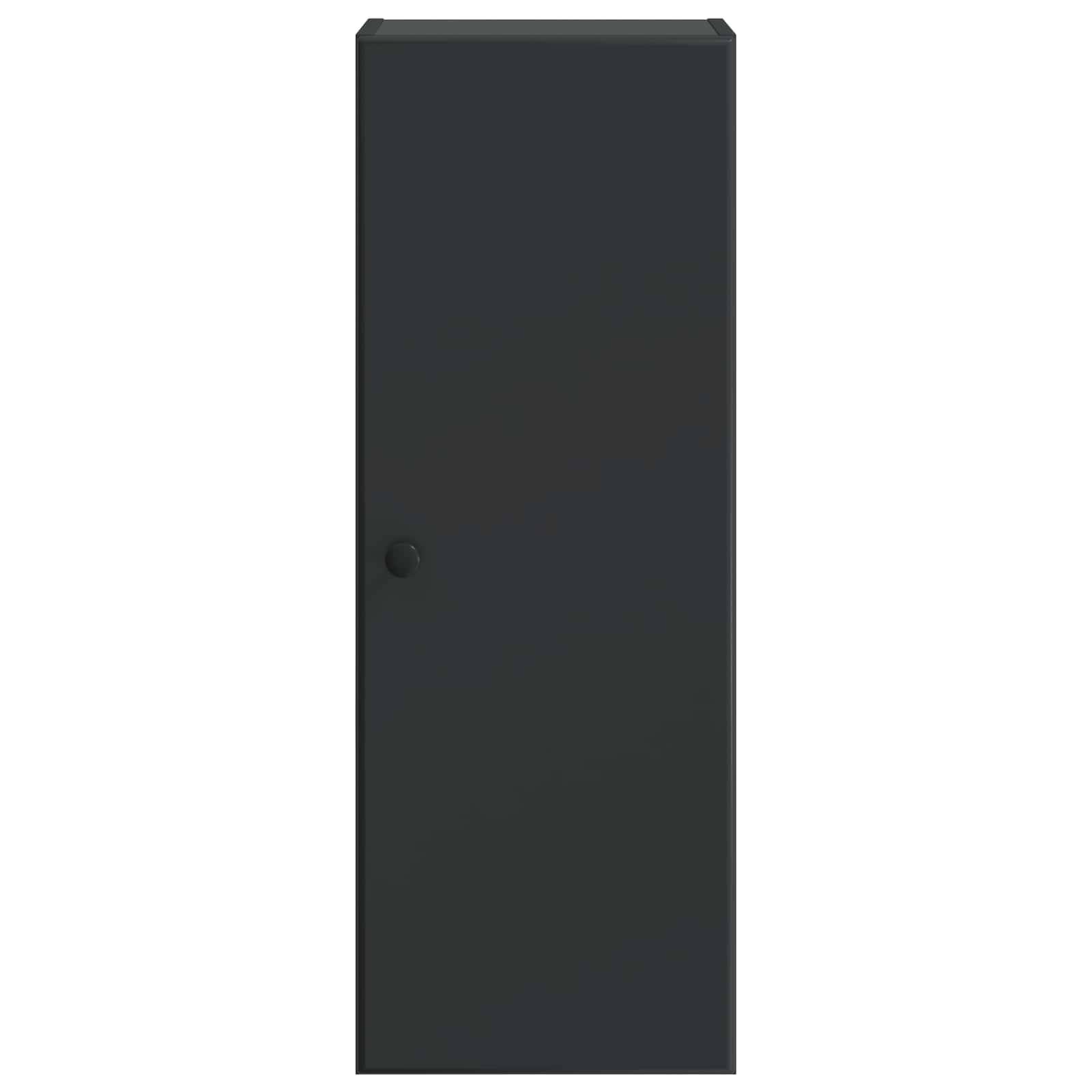 vidaXL Wandschrank Schwarz 33 x 34,5 x 90 cm Holzwerkstoff
