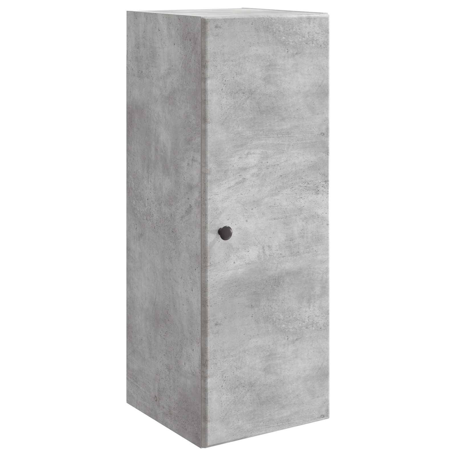 vidaXL Wandschrank Betongrau 33 x 34,5 x 90 cm Holzwerkstoff