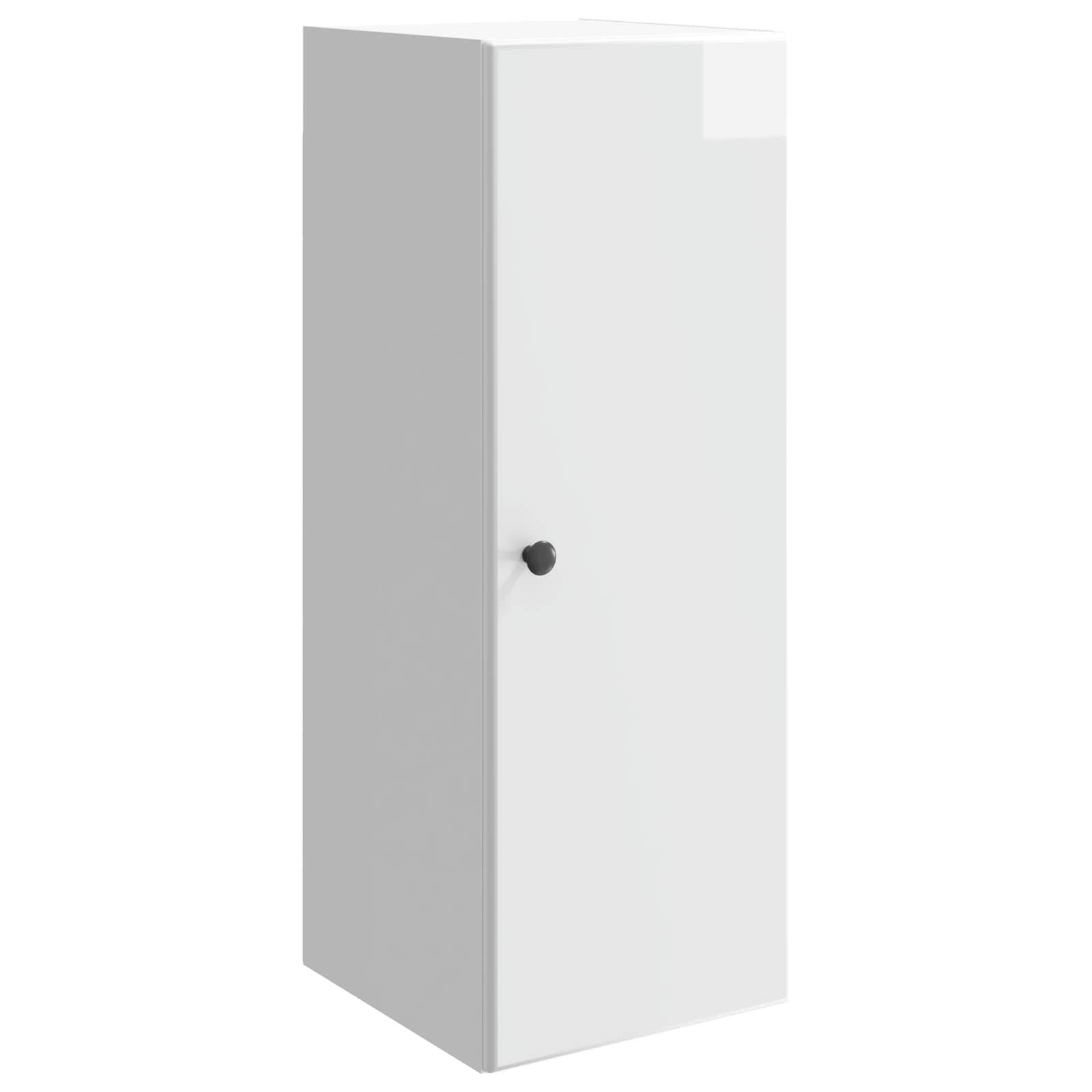 vidaXL Wandschrank Hochglanz Weiß 33 x 34,5 x 90 cm Holzwerkstoff