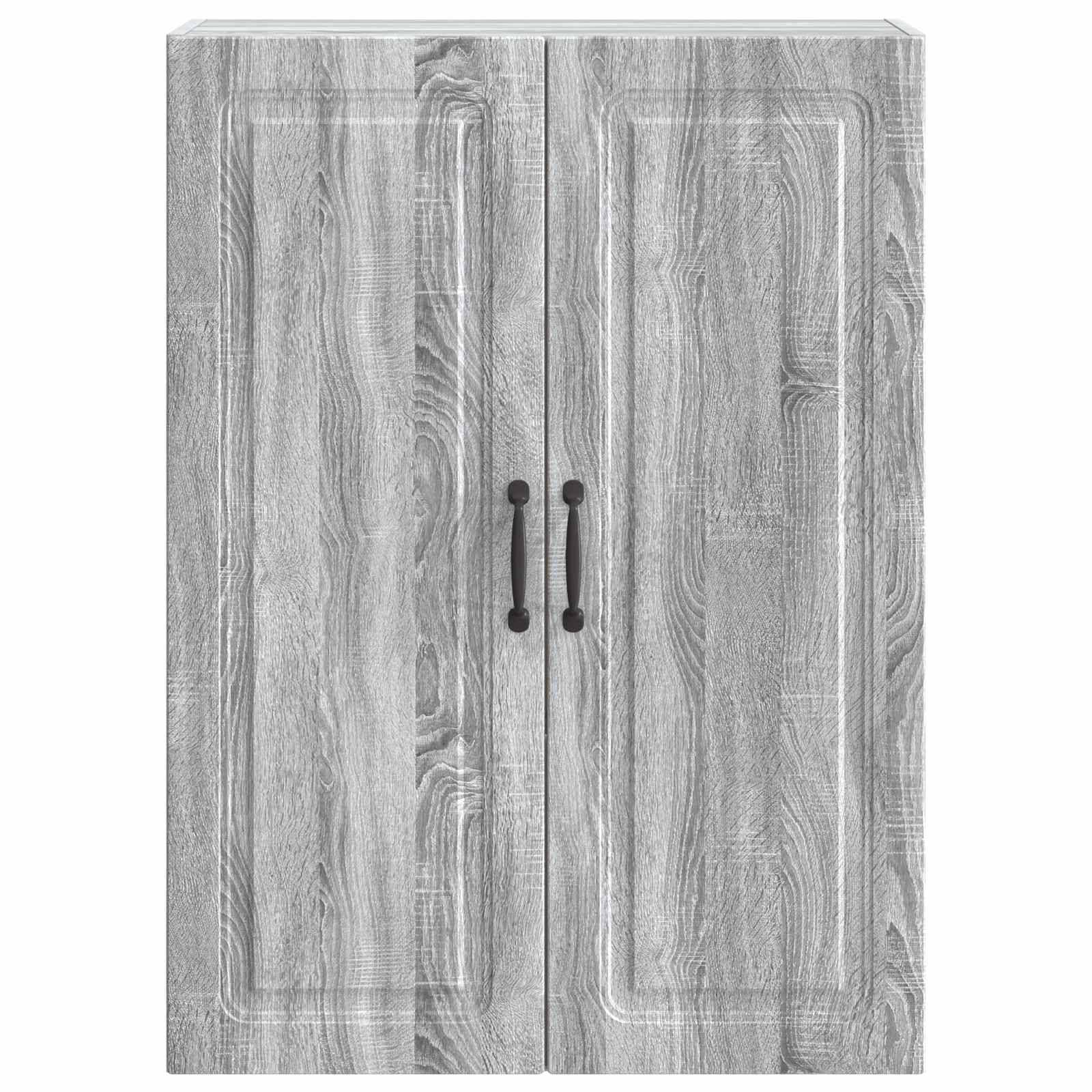 vidaXL Wandschrank Grau Sonoma 66 x 34,5 x 90 cm Holzwerkstoff