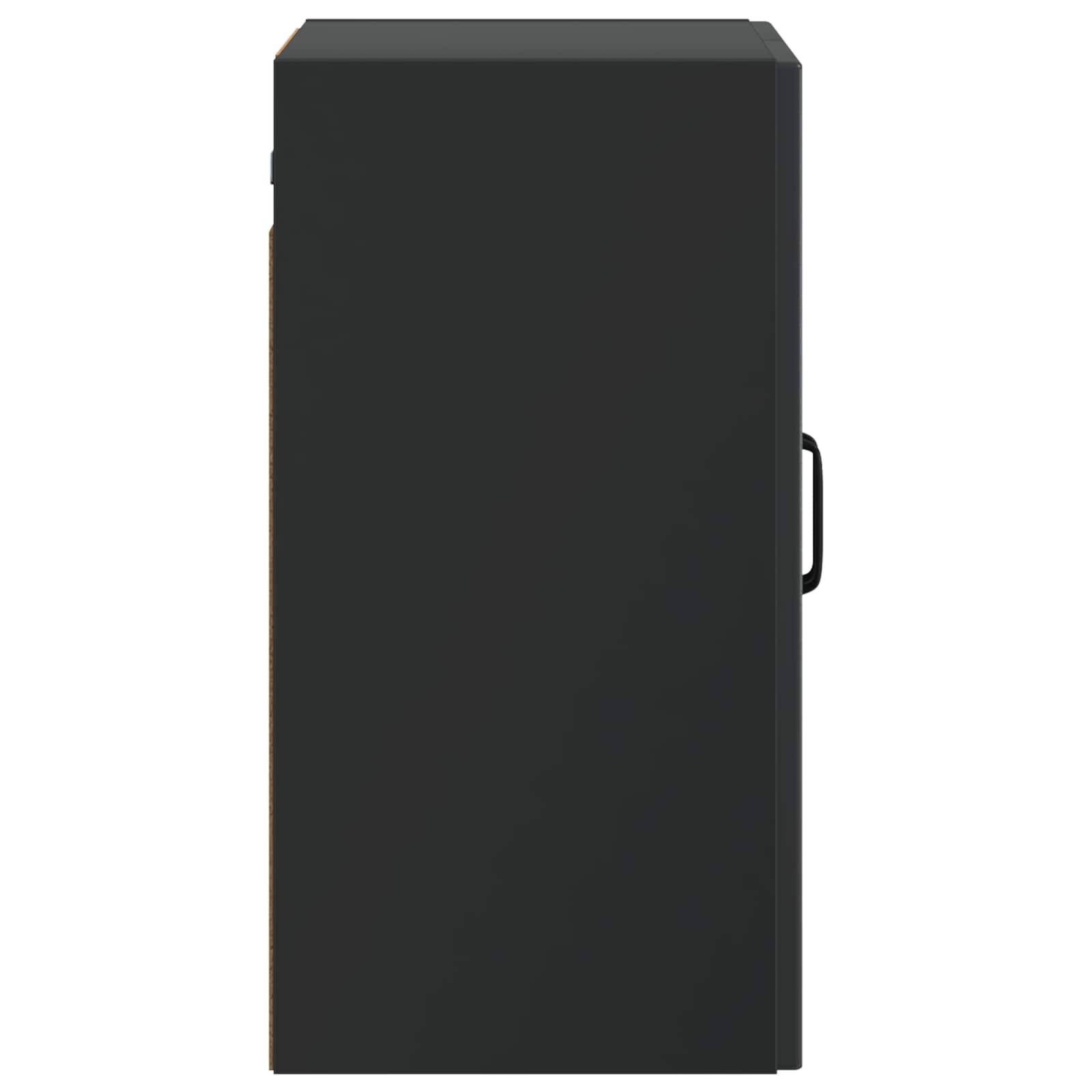 vidaXL Wandschrank Schwarz 59 x 31 x 60 cm Holzwerkstoff