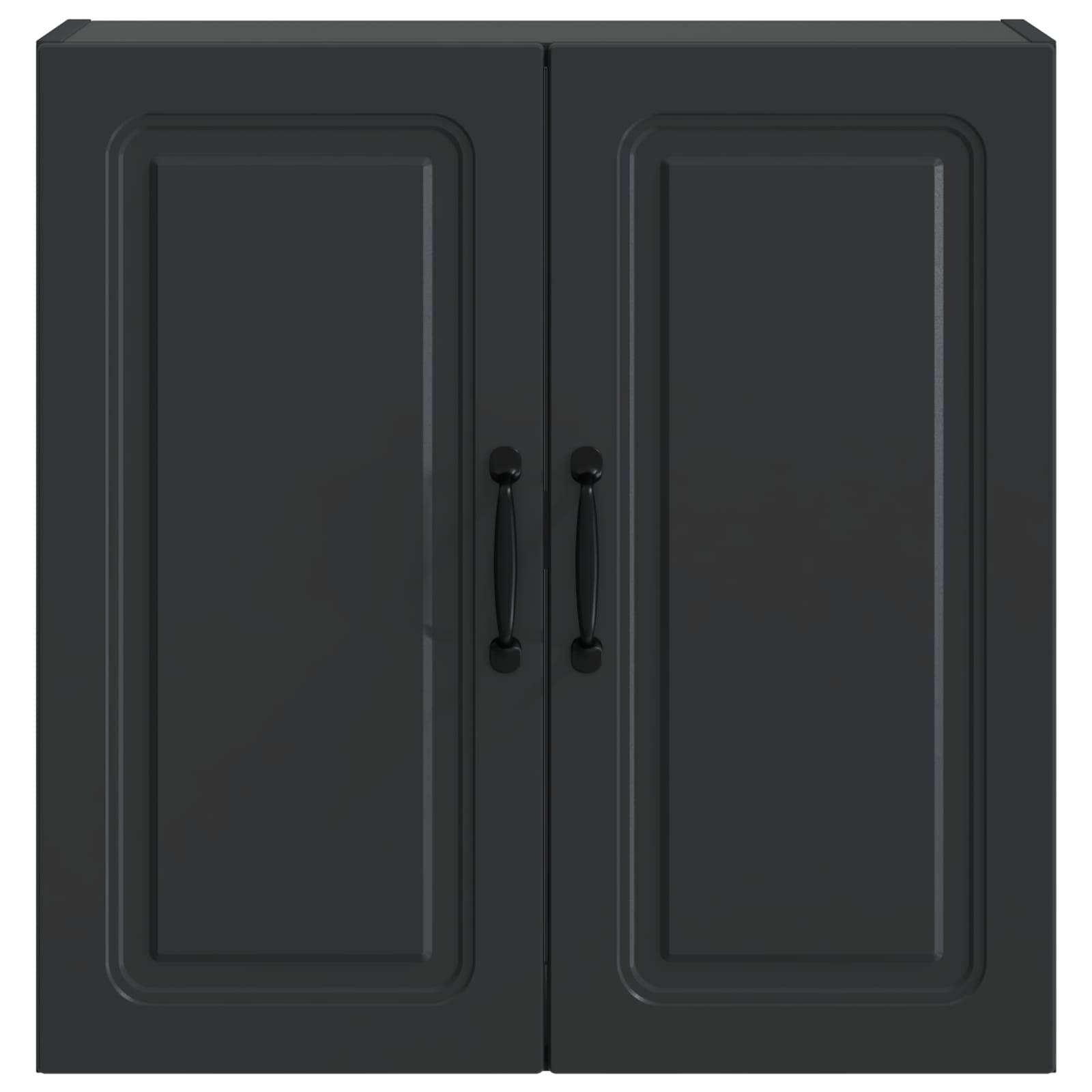 vidaXL Wandschrank Schwarz 59 x 31 x 60 cm Holzwerkstoff