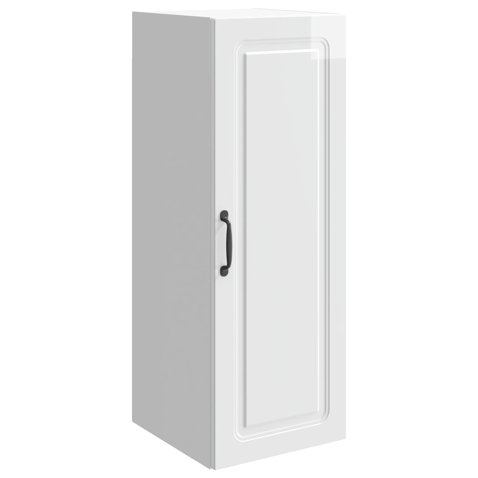 vidaXL Wandschrank Hochglanz Weiß 33 x 34,5 x 90 cm Holzwerkstoff