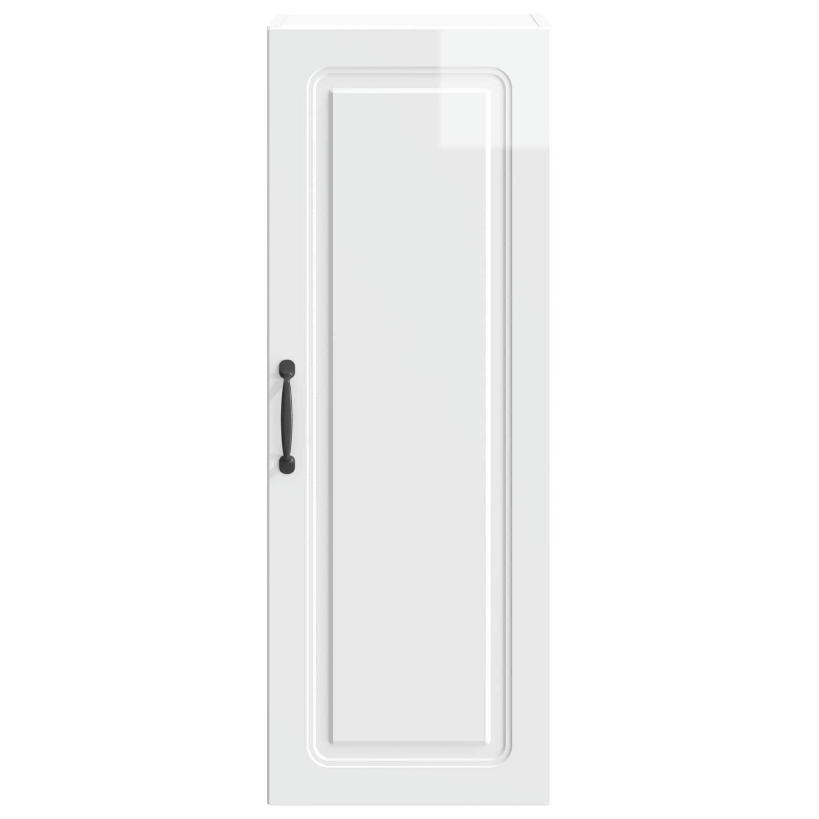 vidaXL Wandschrank Hochglanz Weiß 33 x 34,5 x 90 cm Holzwerkstoff