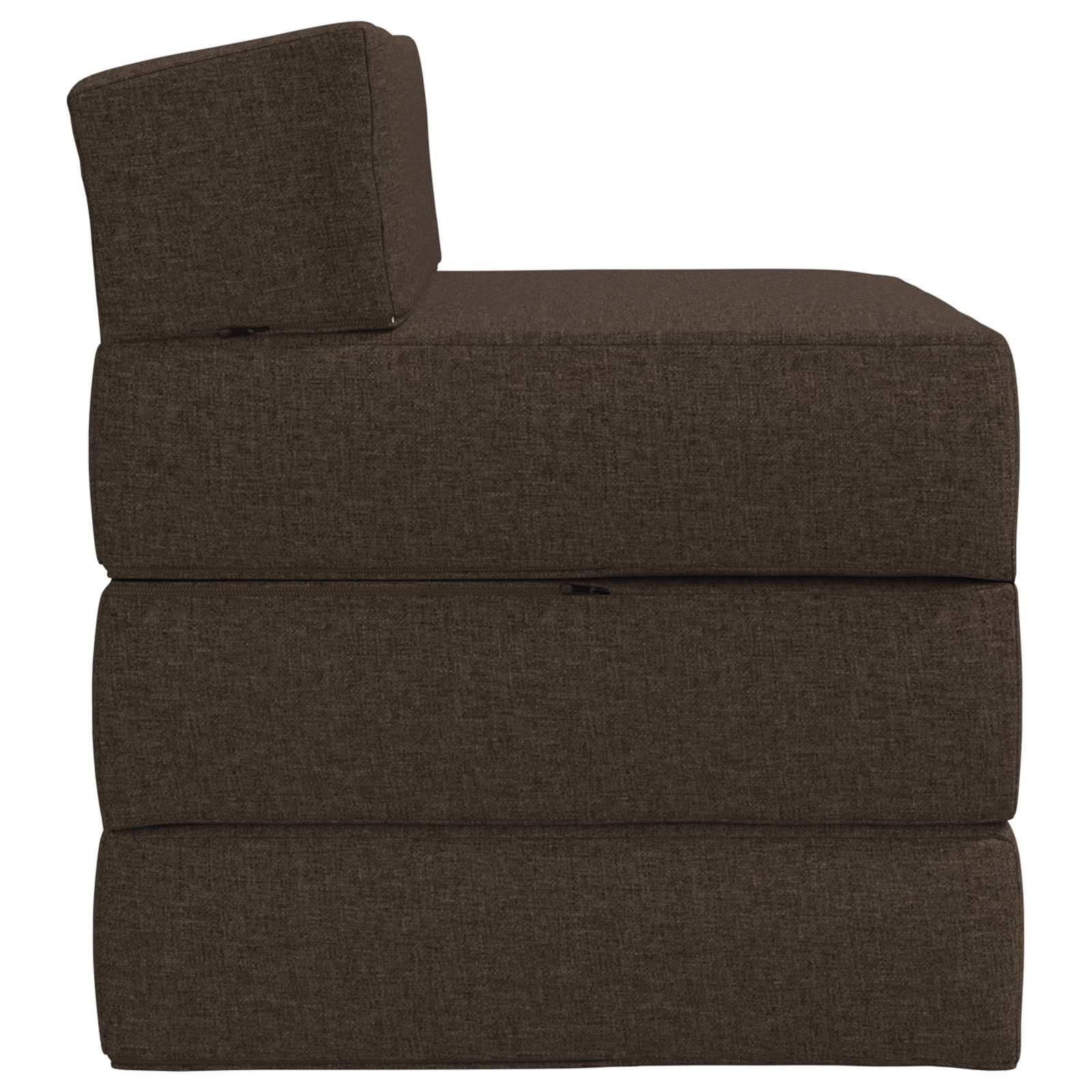 vidaXL Klappsofa Bett Taupe 200 x 70 x 15 cm Stoff