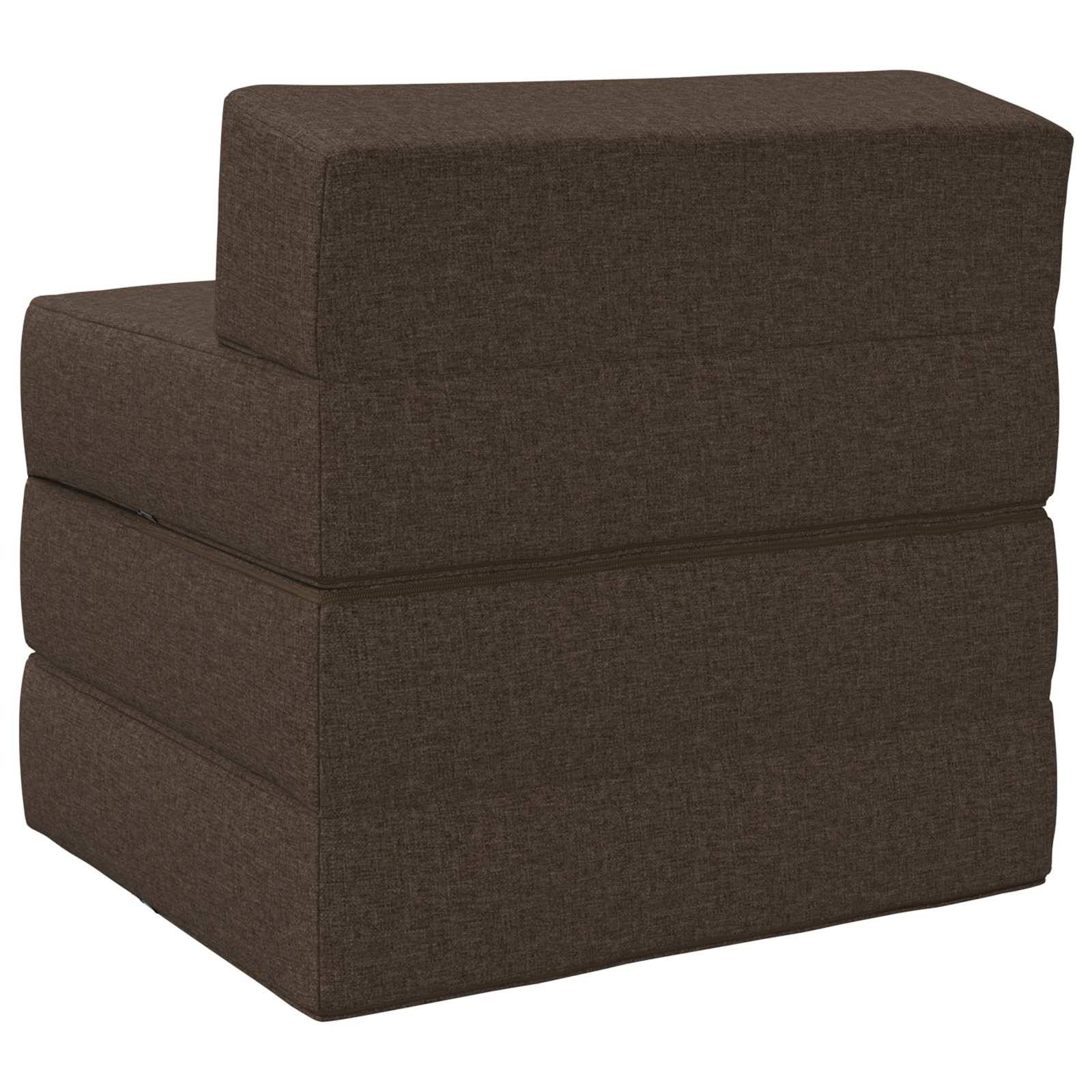 vidaXL Klappsofa Bett Taupe 200 x 70 x 15 cm Stoff