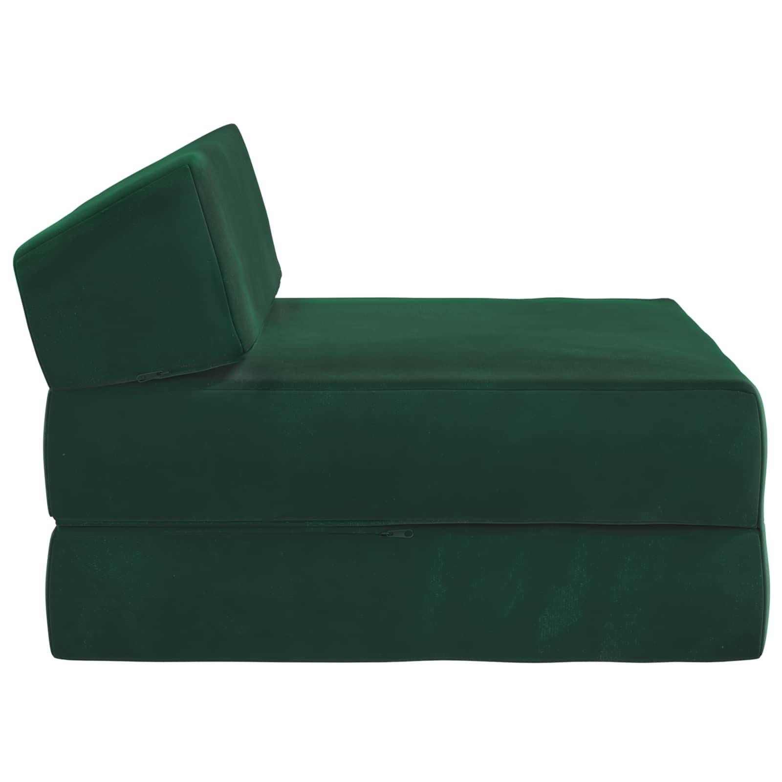 vidaXL Klappsofa Bett Dunkelgrün 60 x 70 x 41 cm Stoff