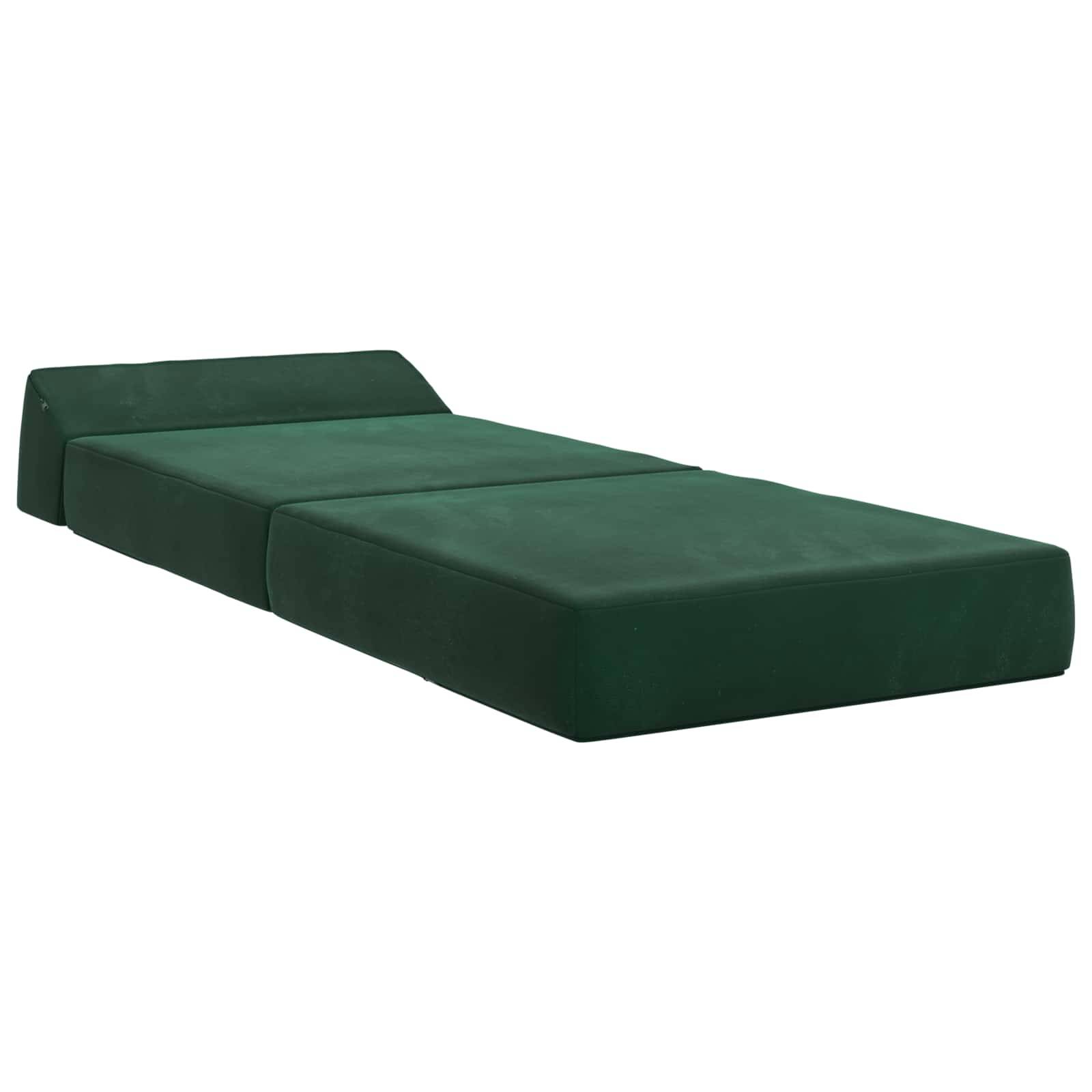vidaXL Klappsofa Bett Dunkelgrün 60 x 70 x 41 cm Stoff