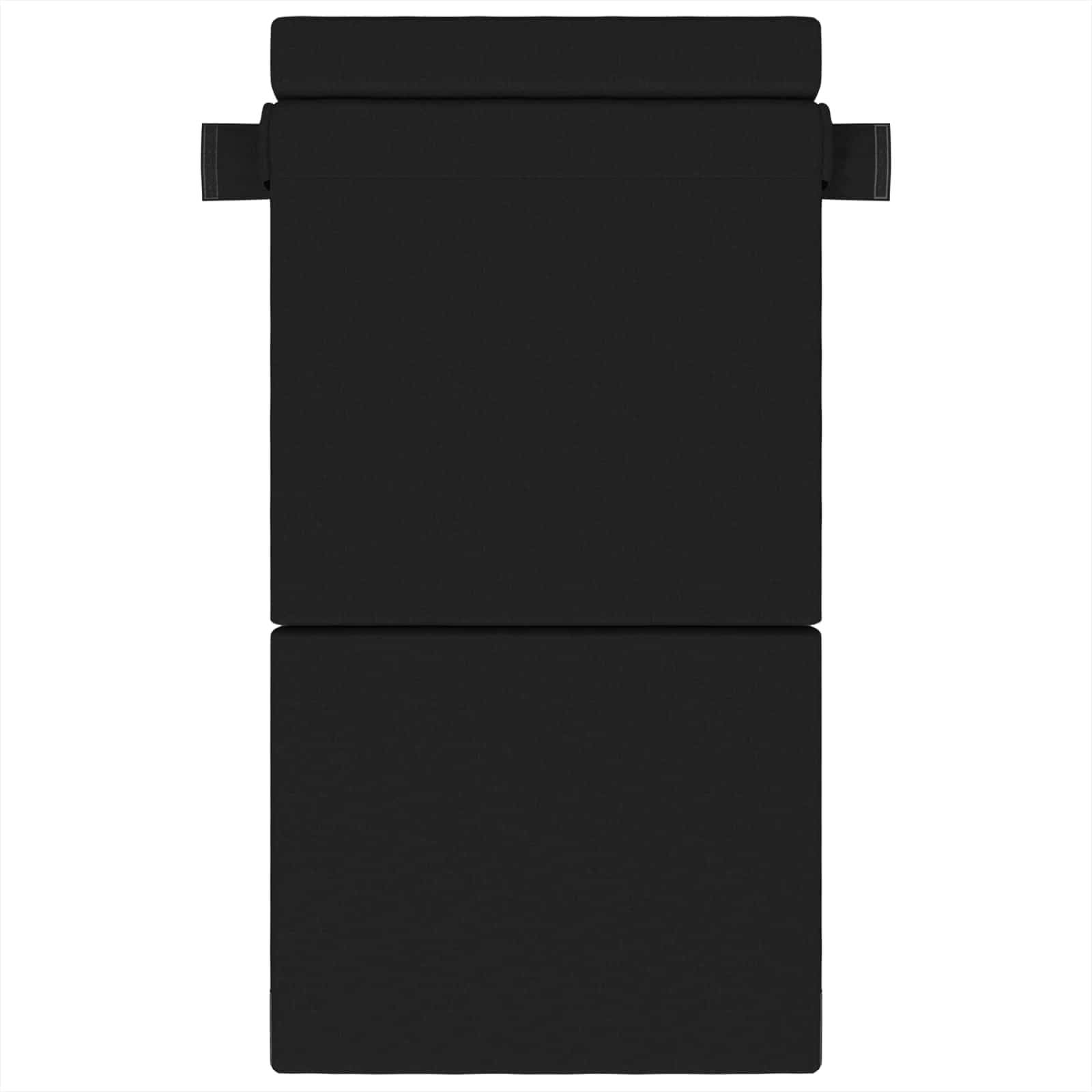 vidaXL Klappsofa Bett Schwarz 70 x 72 x 60 cm Stoff