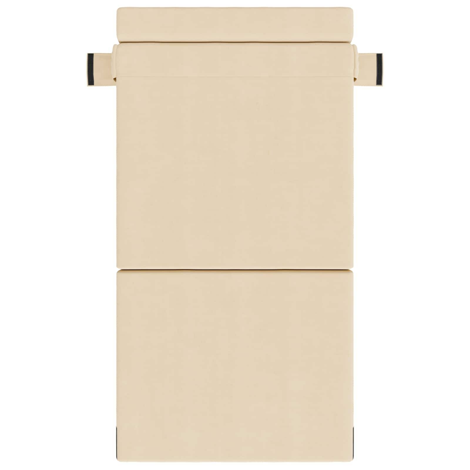 vidaXL Klappsofa Bett Creme 70 x 72 x 60 cm Stoff