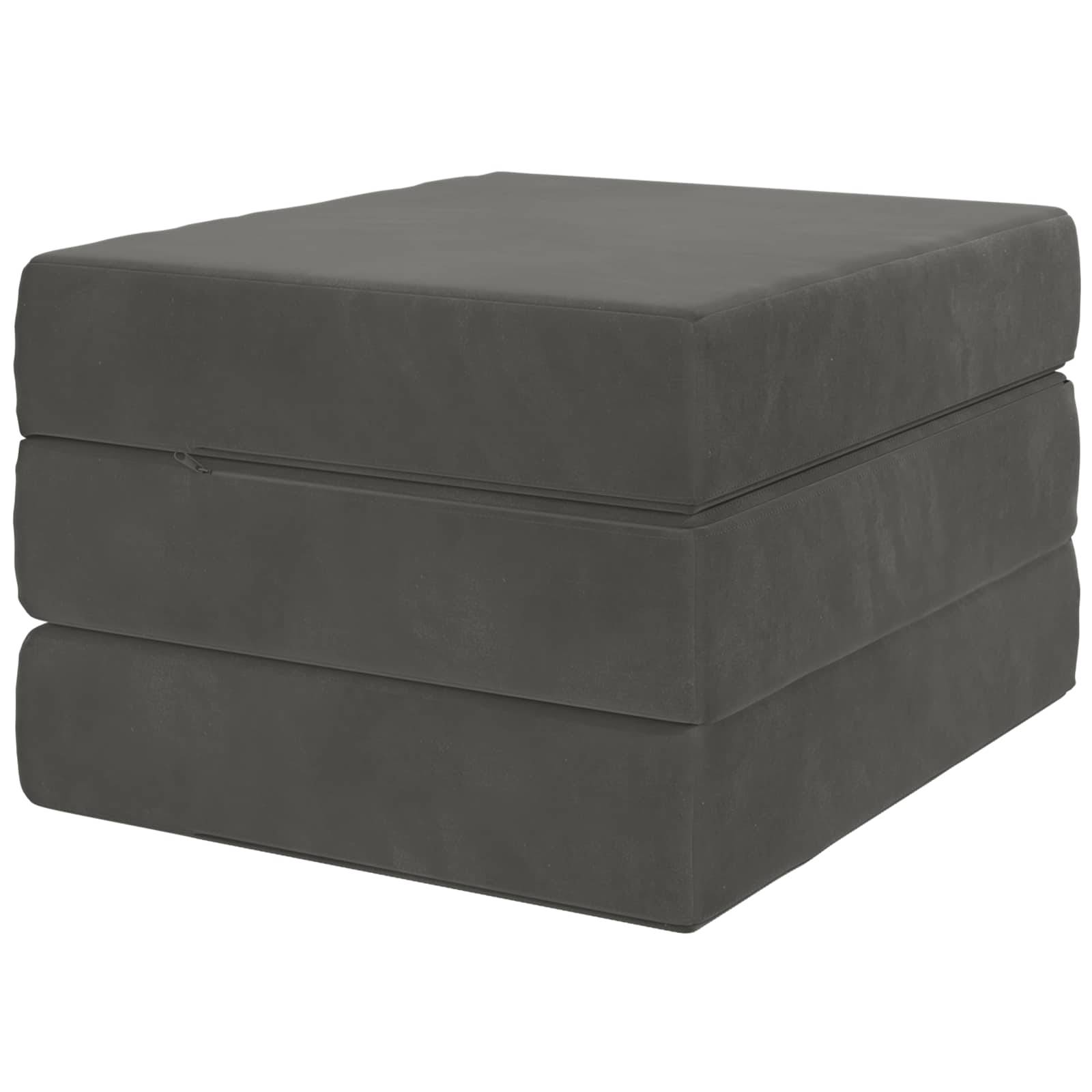 vidaXL Klappsofa Bett 75 x 63 x 45 cm Dunkelgrau