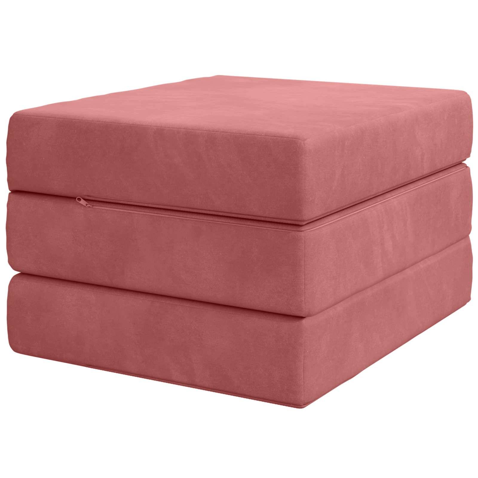 vidaXL Klappsofa Bett 90 x 67 x 45 cm Rosa
