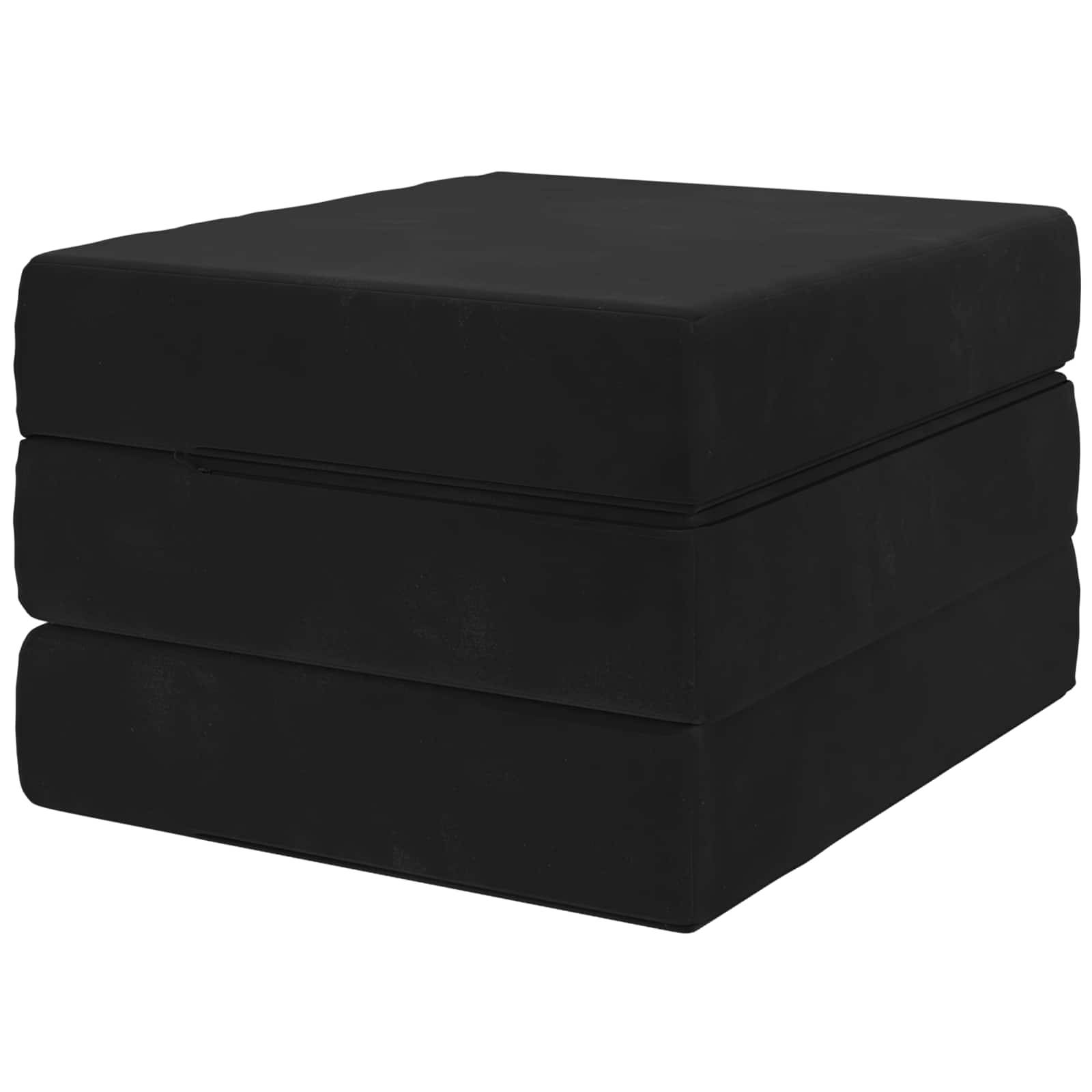 vidaXL Klappsofa Bett 75 x 63 x 45 cm Schwarz