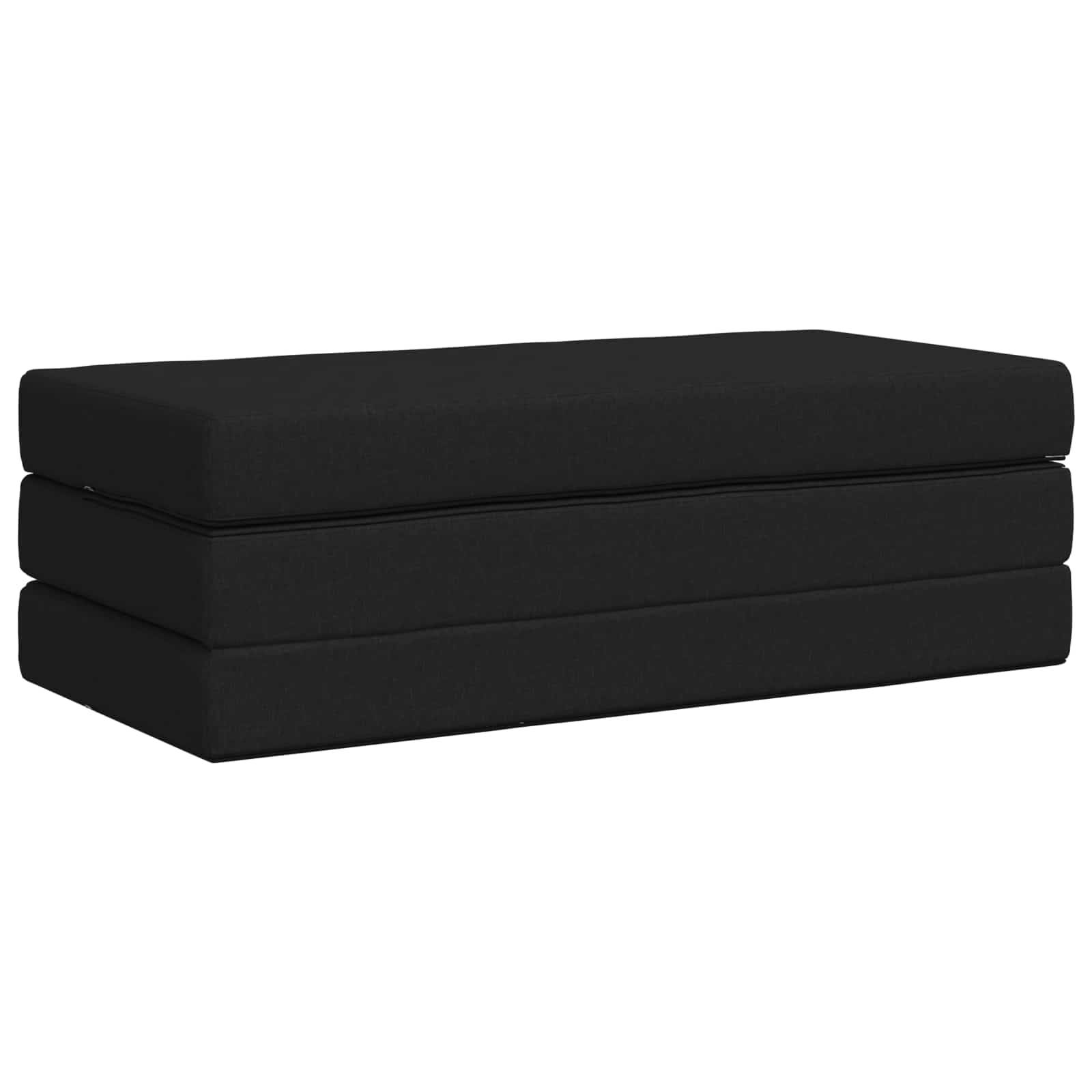 vidaXL Klappsofa Bett 120 x 67 x 45 cm Schwarz