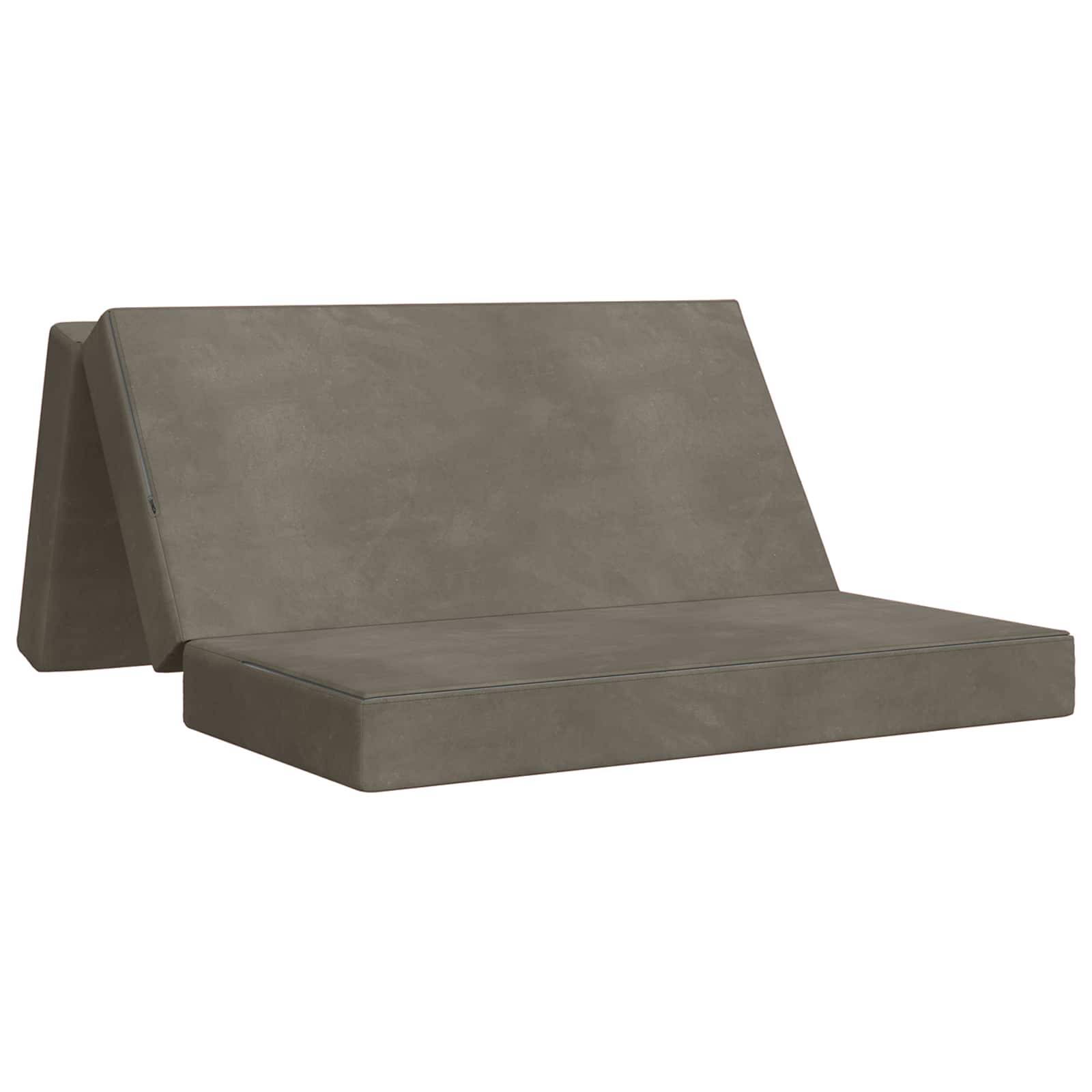 vidaXL Klappsofa Bett 160 x 67 x 45 cm Hellgrau