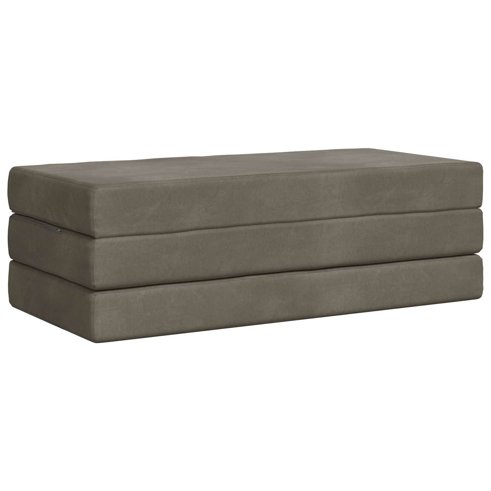 vidaXL Klappsofa Bett 160 x 67 x 45 cm Hellgrau