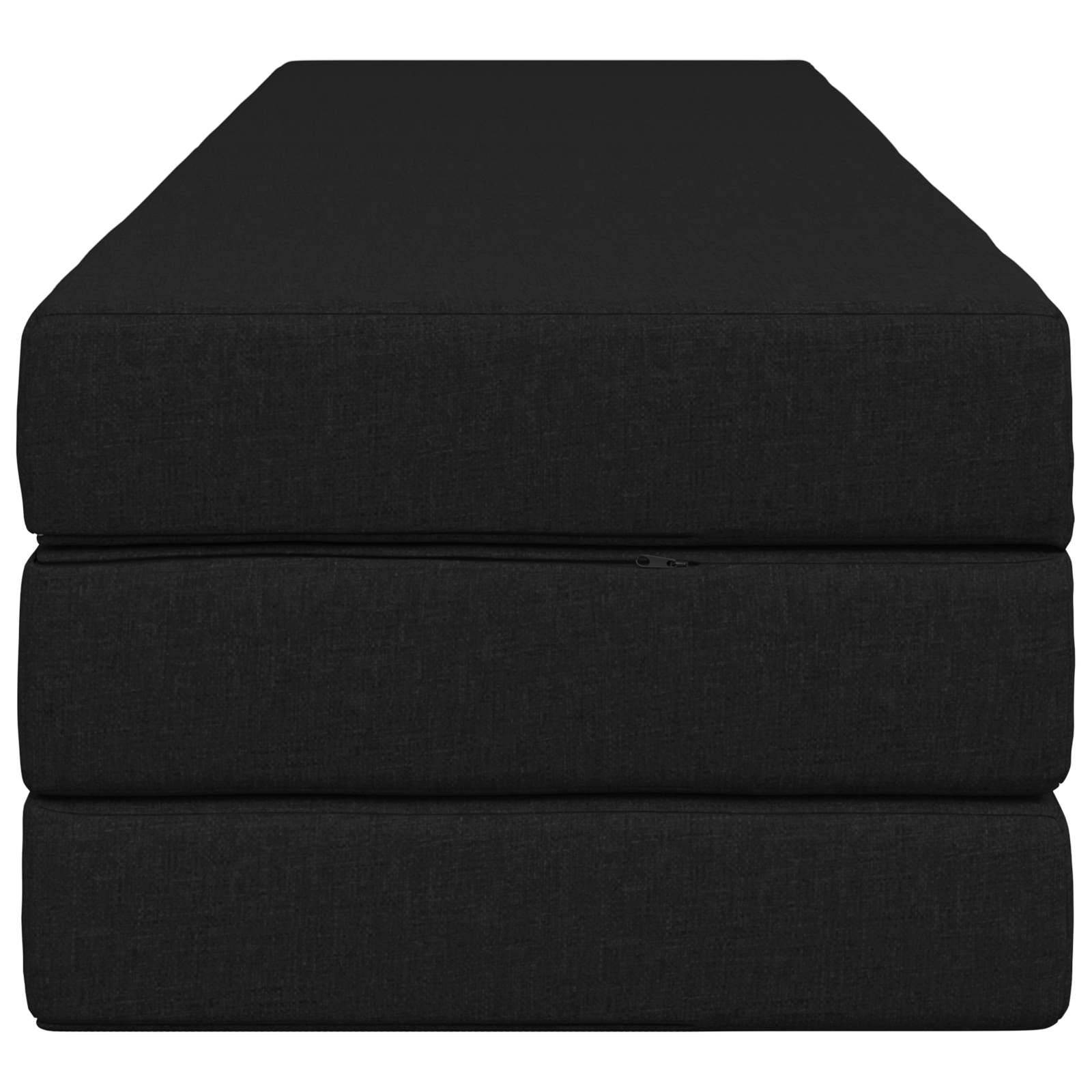 vidaXL Klappsofa Bett 180 x 67 x 45 cm Schwarz