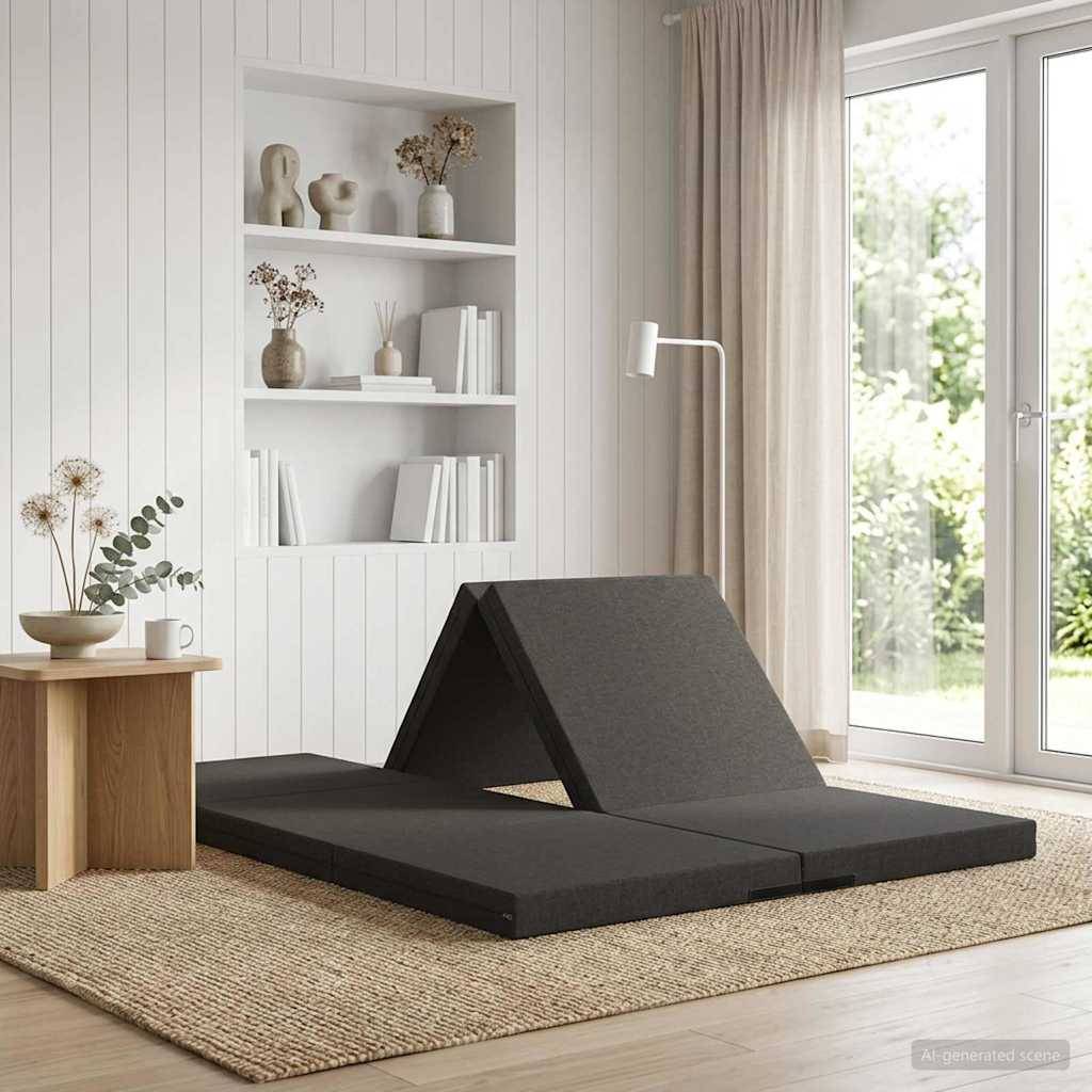 vidaXL Klappsofa Bett 140 x 67 x 45 cm Dunkelgrau