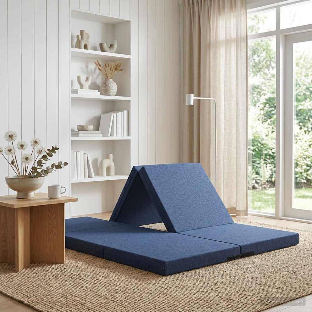vidaXL Klappsofa Bett 140 x 67 x 45 cm Blau