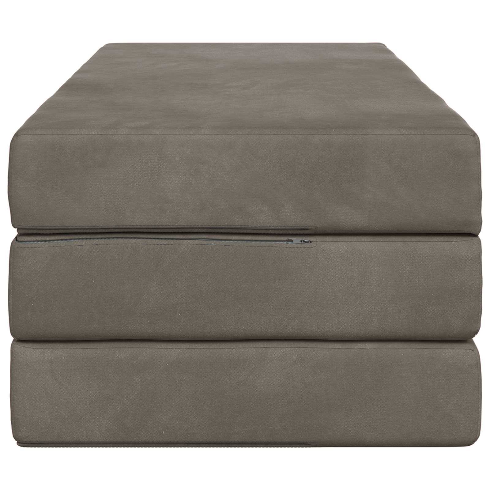 vidaXL Klappsofa Bett 160 x 67 x 45 cm Hellgrau
