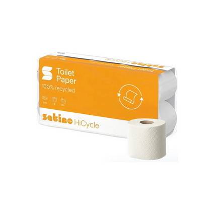 satino by wepa Toilettenpapier HiCycle, 3-lagig, hochweiß