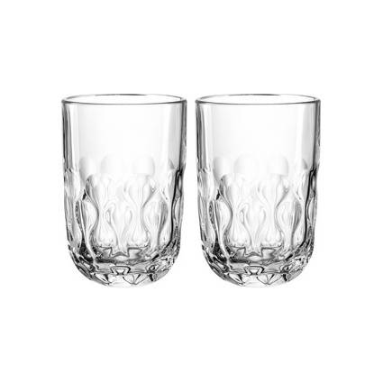 Esmeyer Leonardo Latte-Macchiato-Glas GOCCE, 380 ml, 2er Set