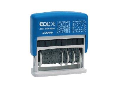 COLOP Mini-Dater S 120/WD - Stempel - Selbstfärbend - Zweifarbig (Blau, Rot)