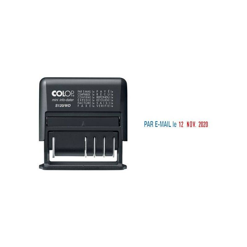 COLOP Wortbandstempel Mini-Info-Dater S 120/WD, schwarz, FR