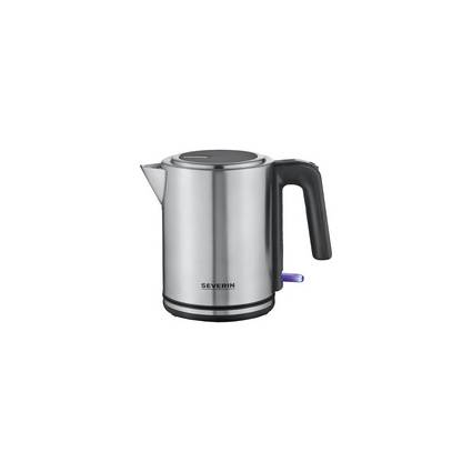SEVERIN Wasserkocher WK 3449, 1,7 Liter, Edelstahl/schwarz