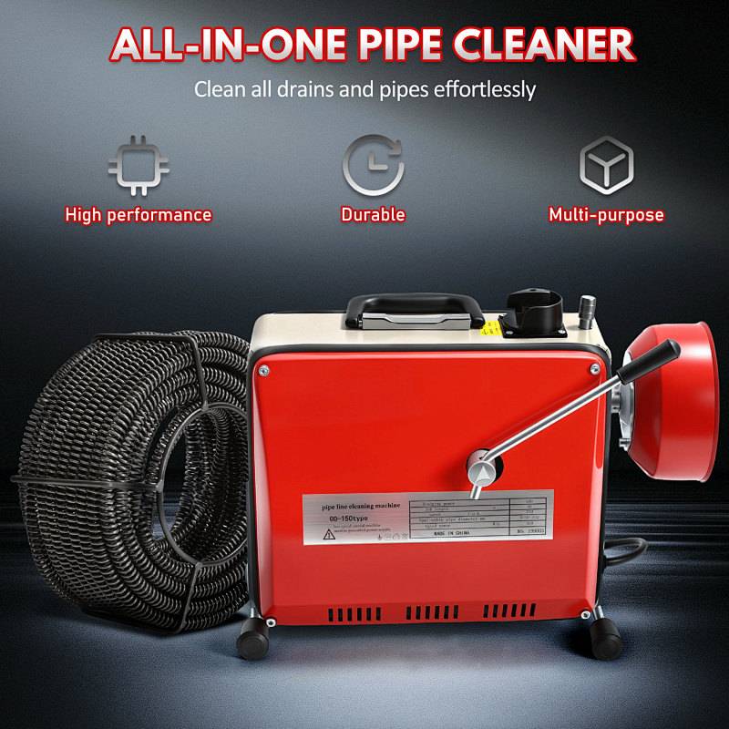 Elektrische Rohrreinigungsmaschine Rohrreiniger Abflussreiniger 500W