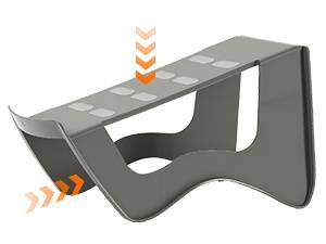 50er Set Schuhstapler platzsparender Schuhhalter in Dunkelgrau, rutschfester Schuhorganizer für Flur, Schlafzimmer & Schrank