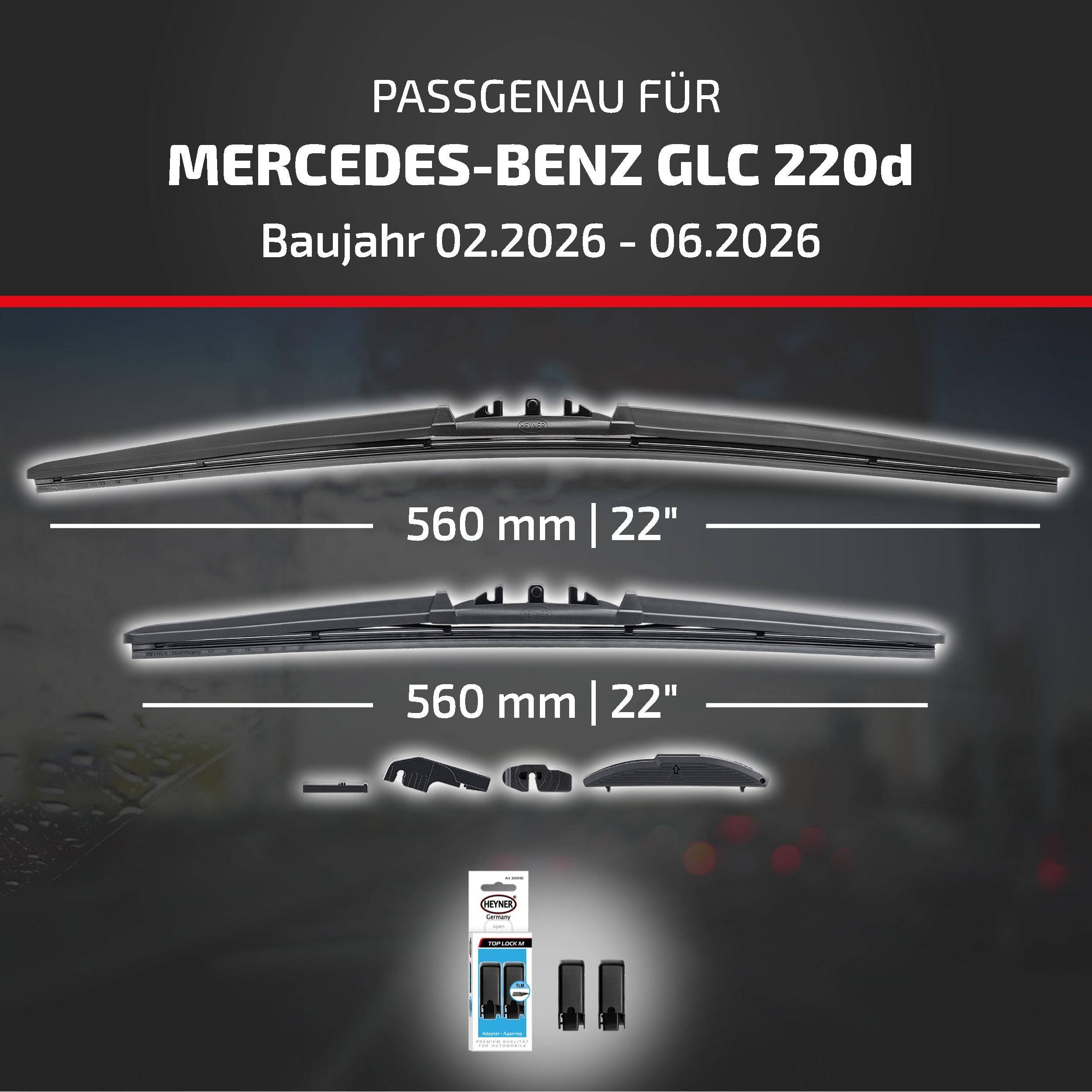 HEYNER® Scheibenwischer für MERCEDES-BENZ GLC