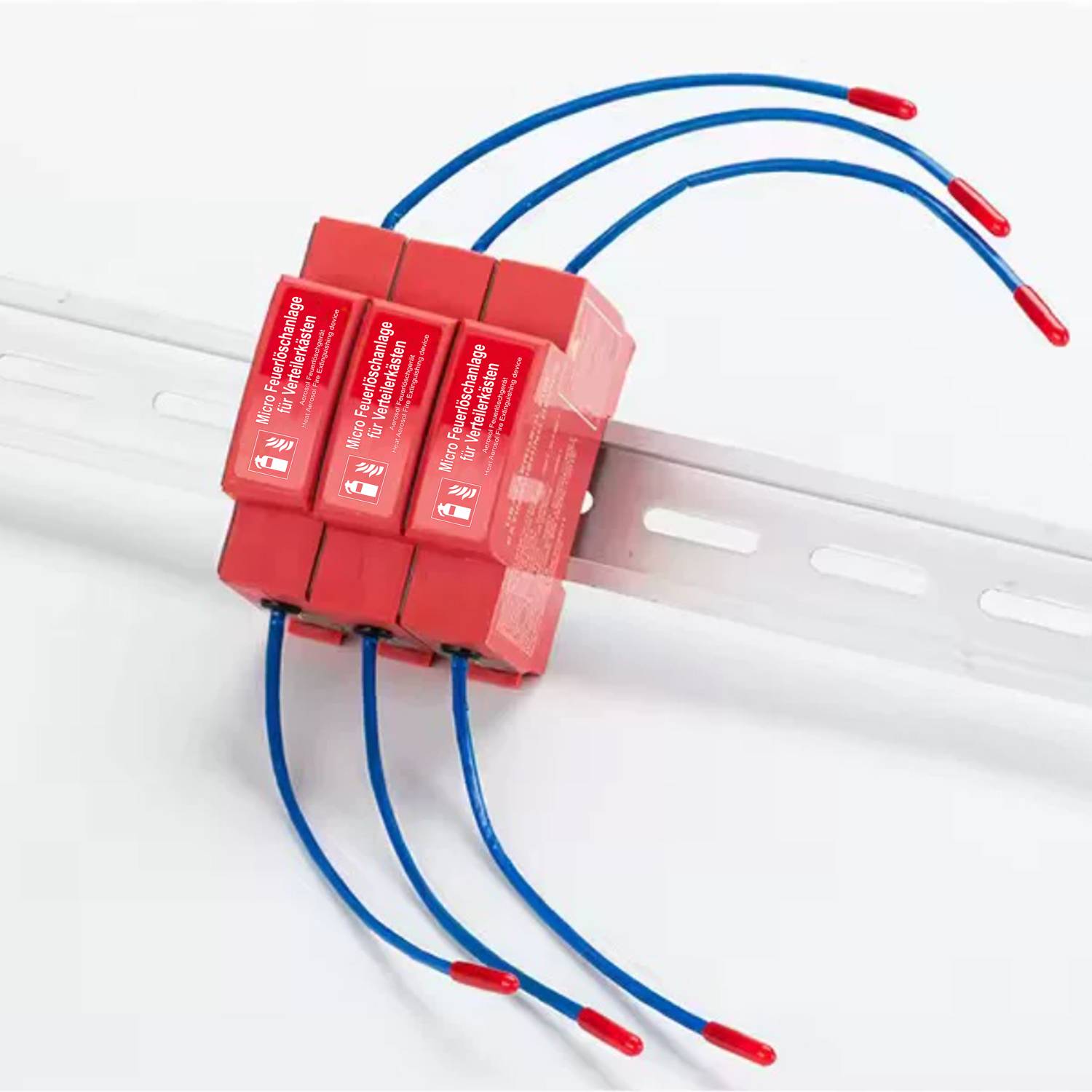 B+G E-Tech NT-MFS-DB Mikro-Feuerlöschanlage für DIN Hutschiene Aerosol (bis 0,4 m³, -50 bis +90 °C, wartungsfrei)