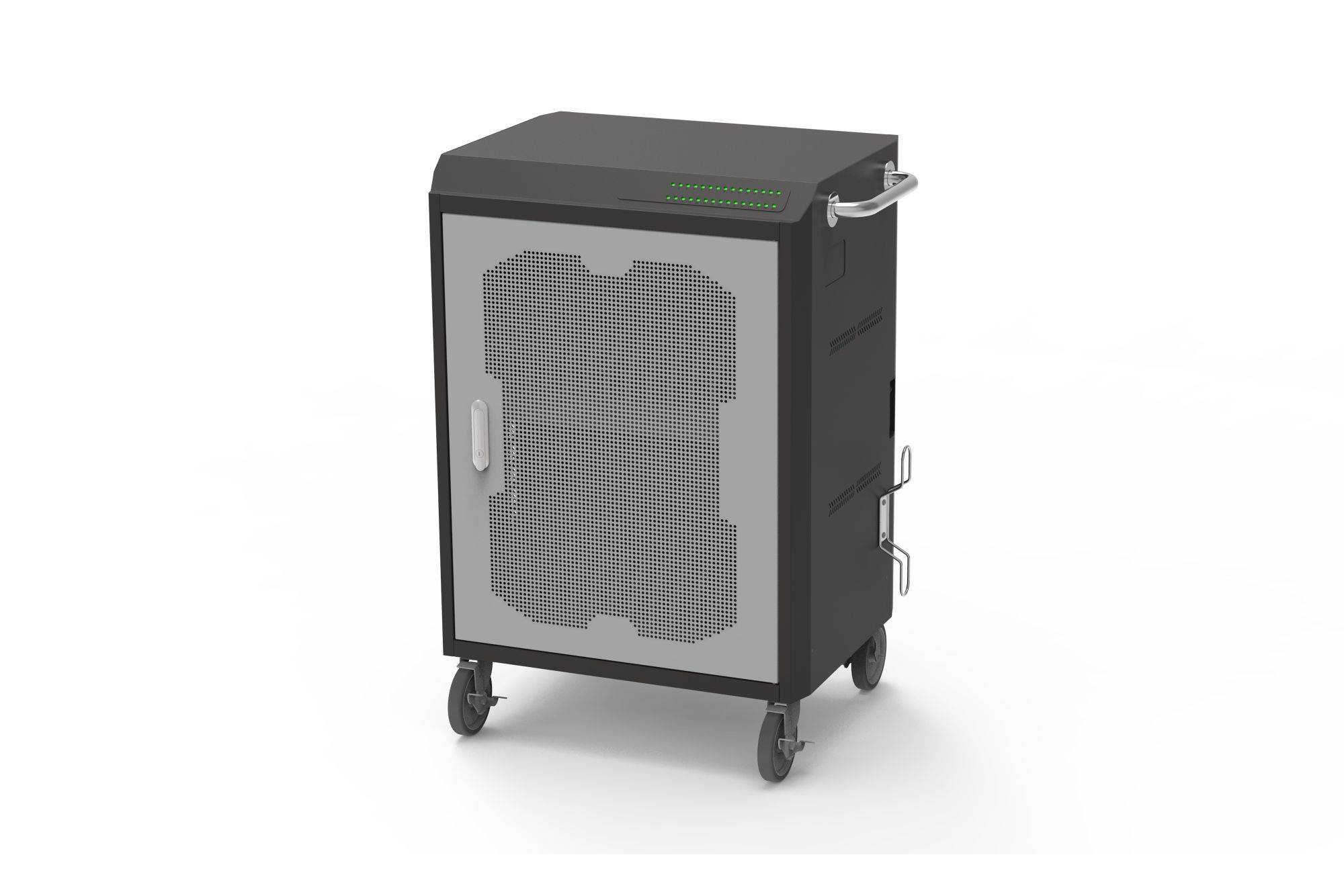 Good Connections® Ladewagen für 30 Geräte, USB-C™, 45W pro Port, PD 3.0, PPS, QC 3.0, schwarz/grau