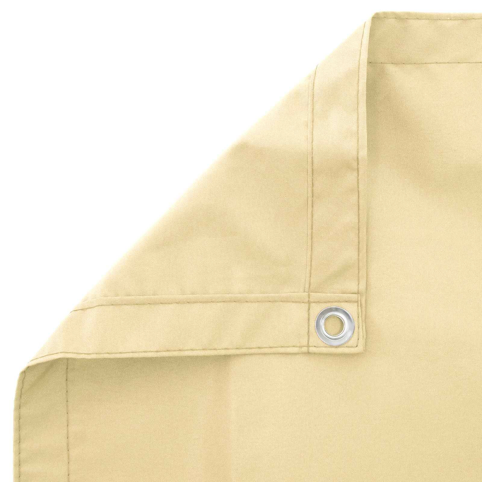 vidaXL Balkon Sichtschutz 1,2 x 15 m Stoff mit PU-Beschichtung Beige