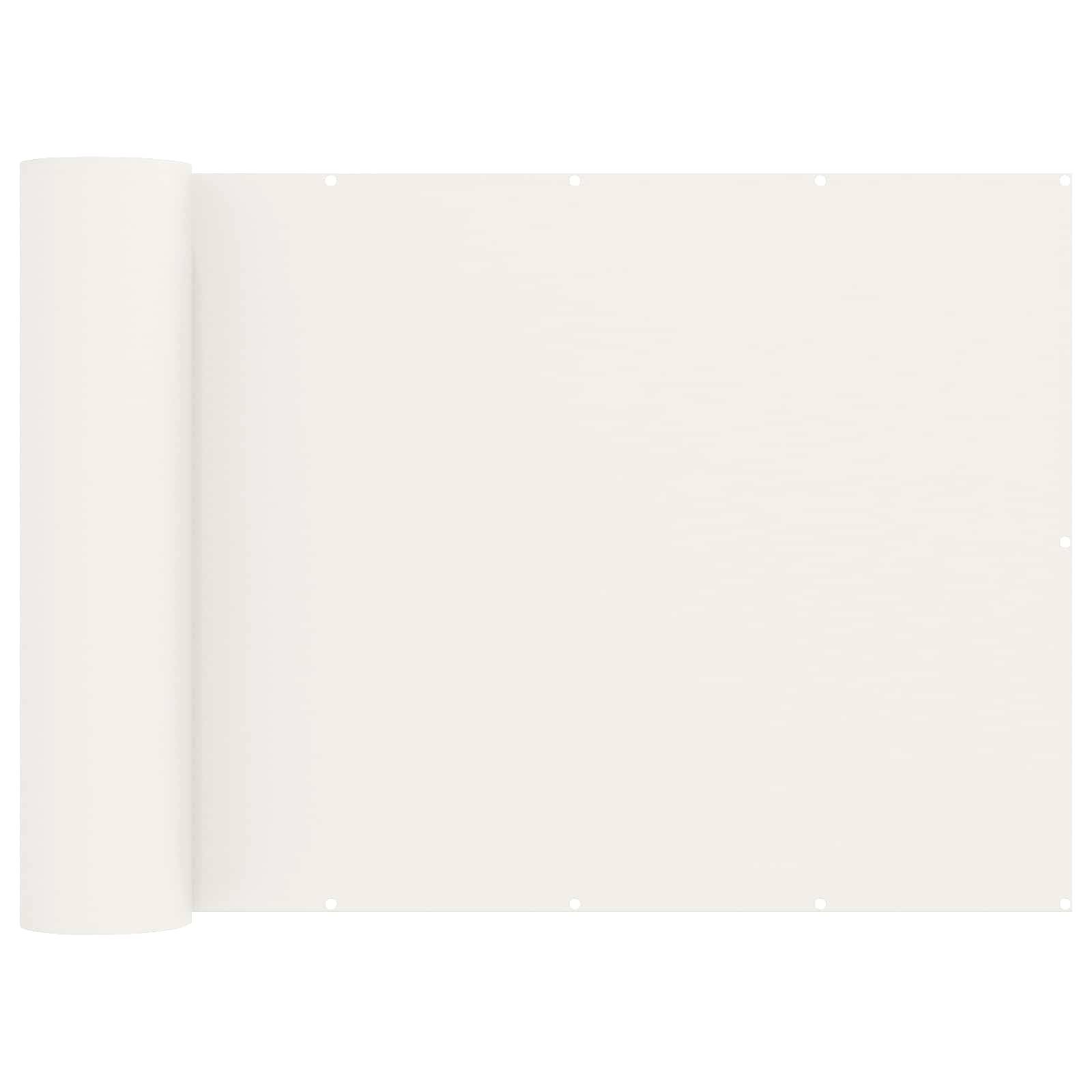 Leere Creme-Pergamentrolle mit gerolltem linken Rand und leerem Zentrum, die einem alten Papierbanner oder Zertifikatvorlagen ähnelt.