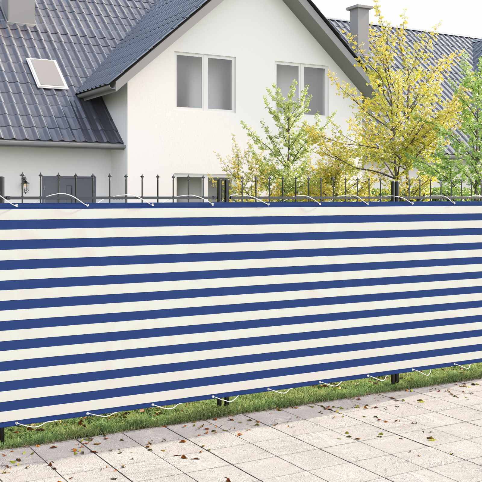 vidaXL Balkon Sichtschutz 180 x 500 cm Stoff mit PU-Beschichtung