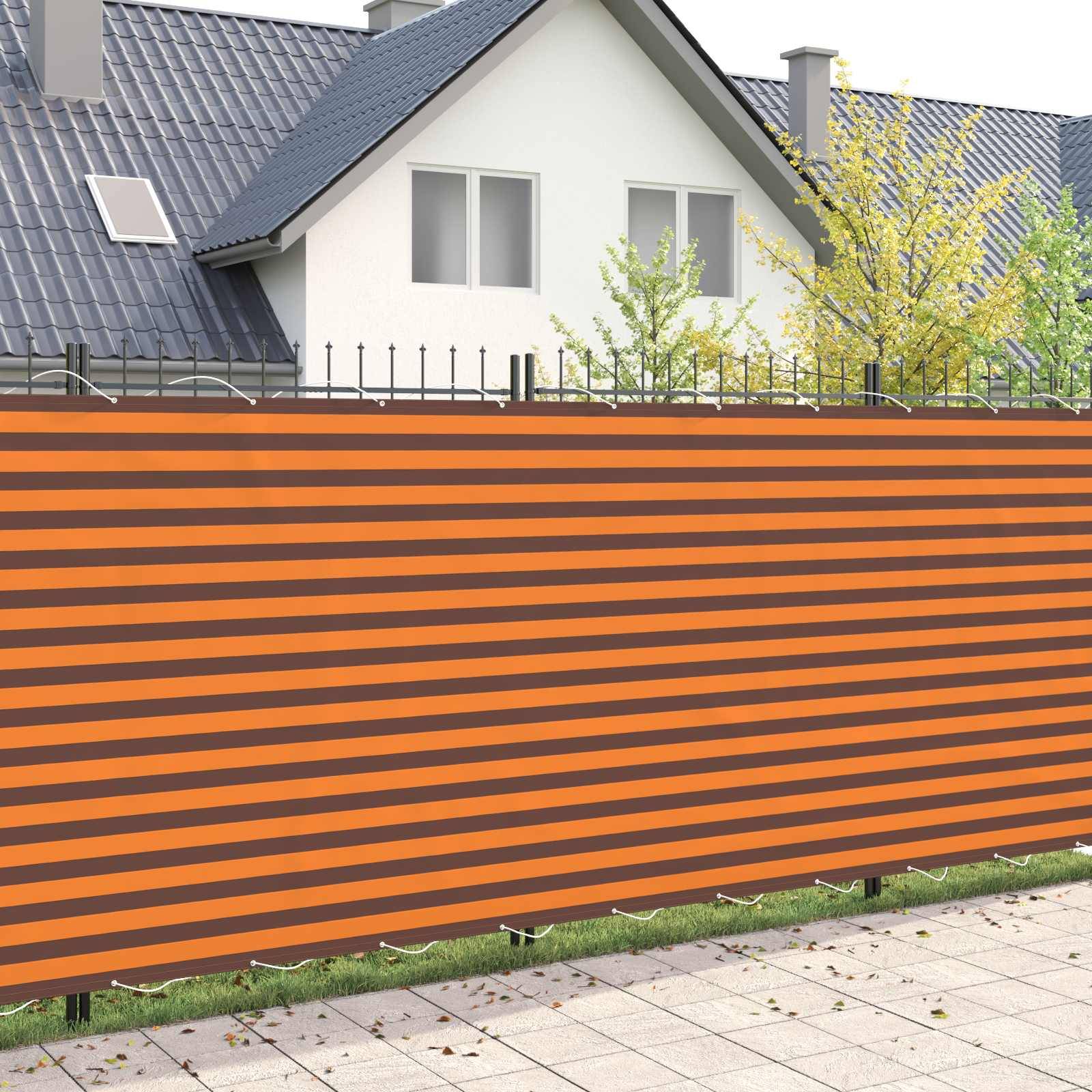 vidaXL Balkon Sichtschutz 180 x 300 cm Stoff mit PU-Beschichtung