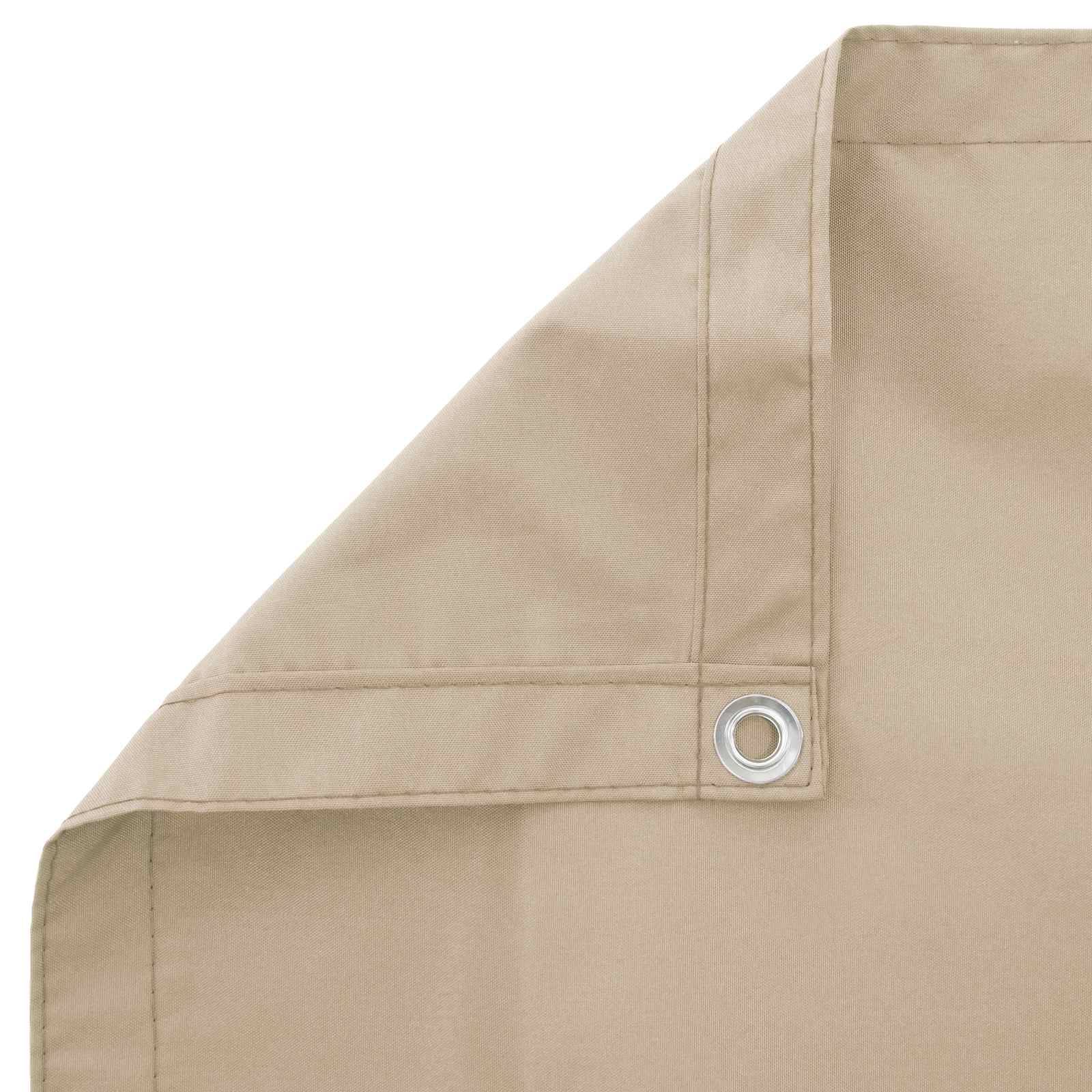 vidaXL Balkon Sichtschutz 150 x 600 cm Stoff mit PU-Beschichtung Beige