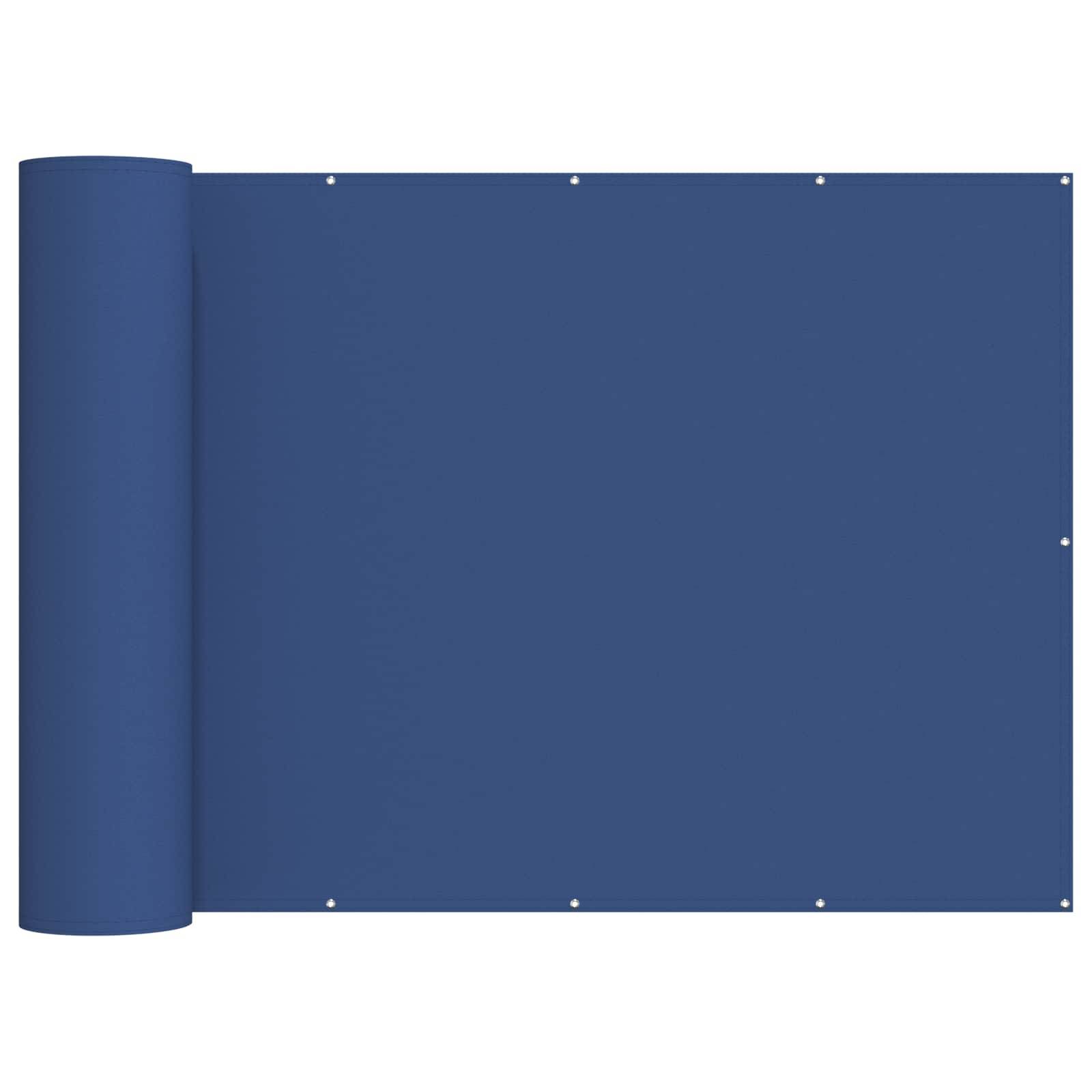 vidaXL Balkon Sichtschutz 180 x 500 cm Stoff mit PU-Beschichtung Blau