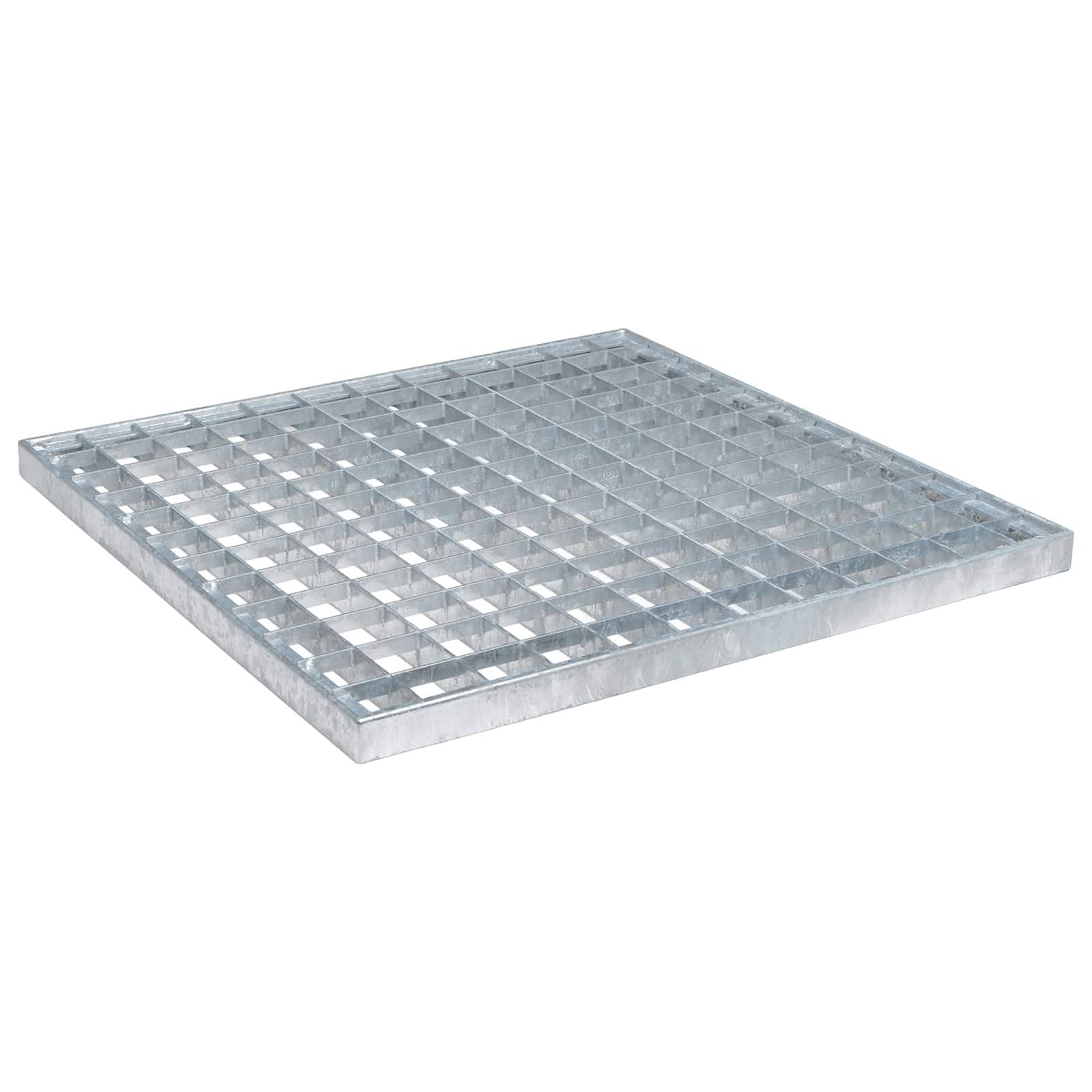 vidaXL Gitter Silber 40 x 40 x 2 cm Feuerverzinkter Stahl