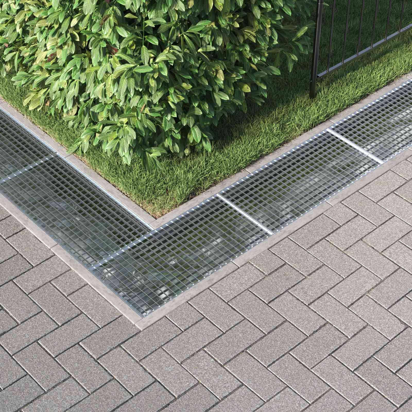 vidaXL Gitter Silber 80 x 40 x 2 cm Feuerverzinkter Stahl