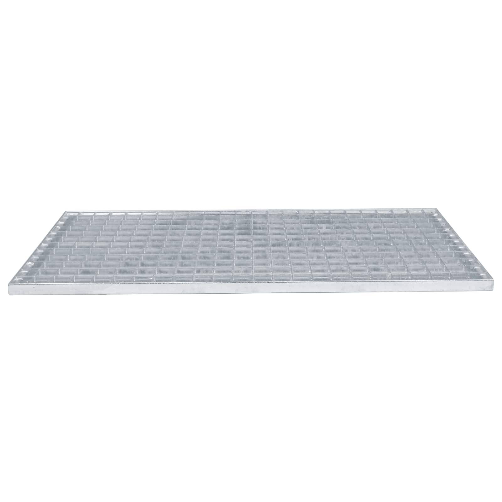 vidaXL Gitter Silber 80 x 40 x 2 cm Feuerverzinkter Stahl
