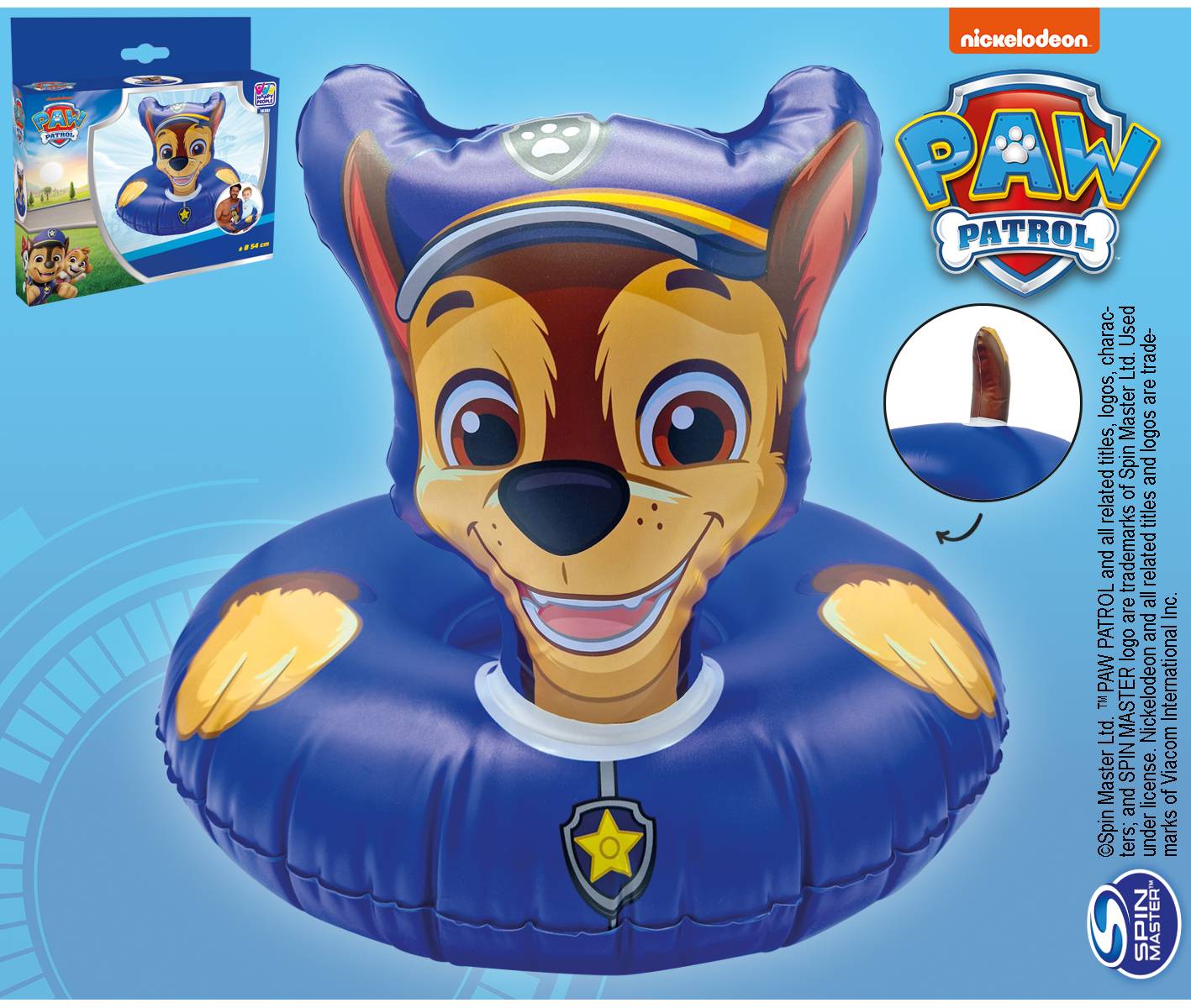 Paw Patrol Schwimmring Chase Kinder Poolring Happy People Schwimmreifen Pool