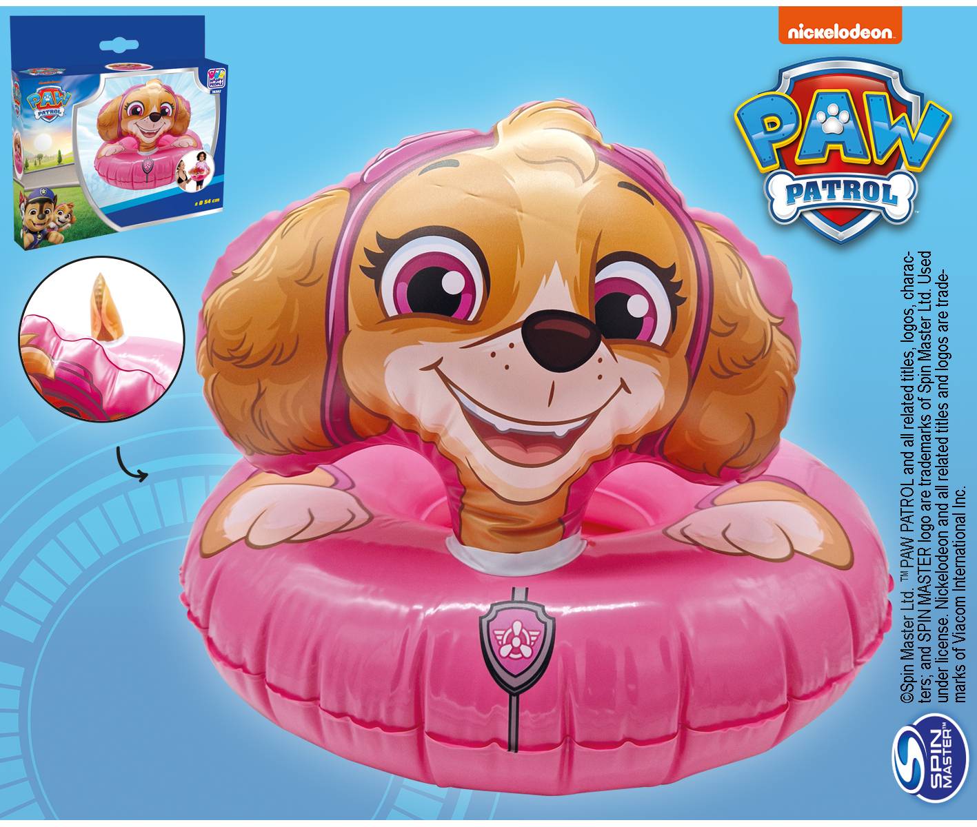 Paw Patrol Schwimmring Skye Kinder Schwimmhilfe Poolring Schwimmreifen Pool