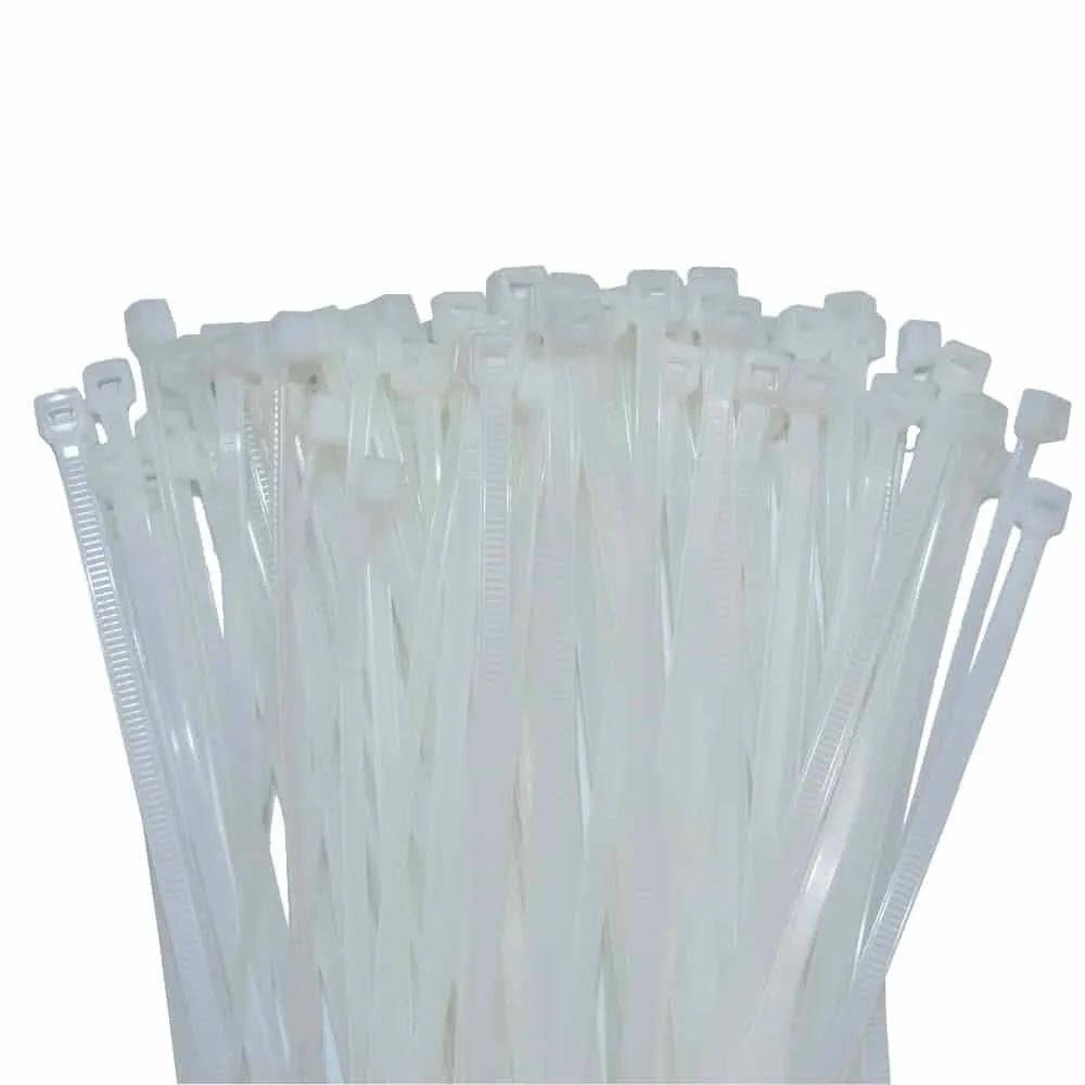 100 Kabelbinder 450x7 6mm Natur (weiss) PA6.6