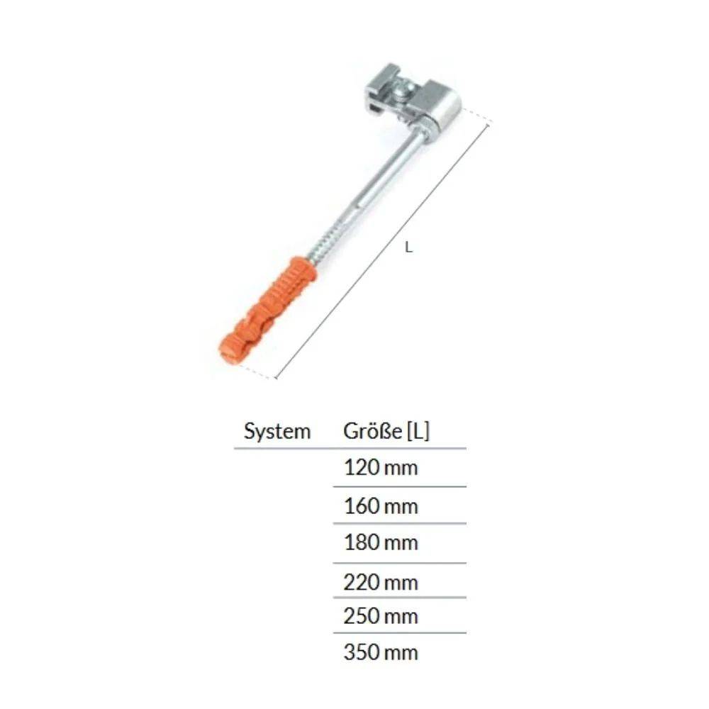 Haken für PVC-Bügel (Metall) 180mm