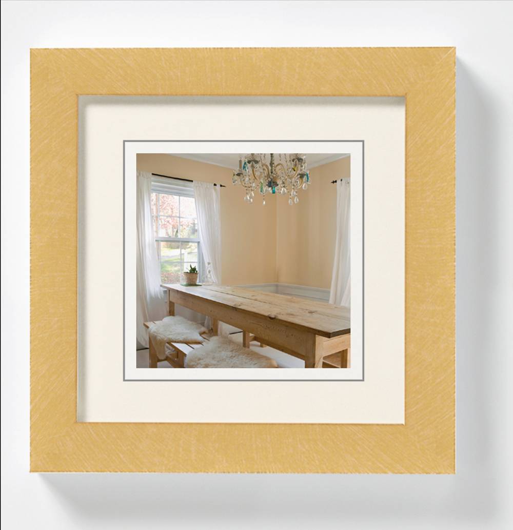 Peppers Holzrahmen 10x10 GOLD