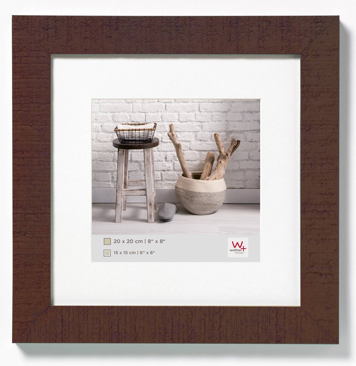 Home Holzrahmen 20x20 NUSSBAUM